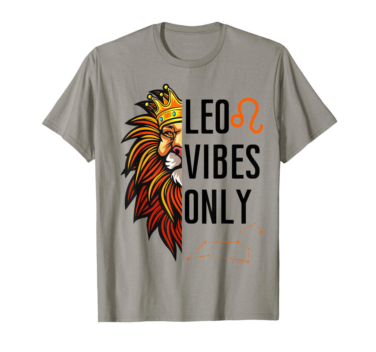 Leo Vibes Only King Lion Roaring Birthday Lions Men Boy Girl T-Shirt