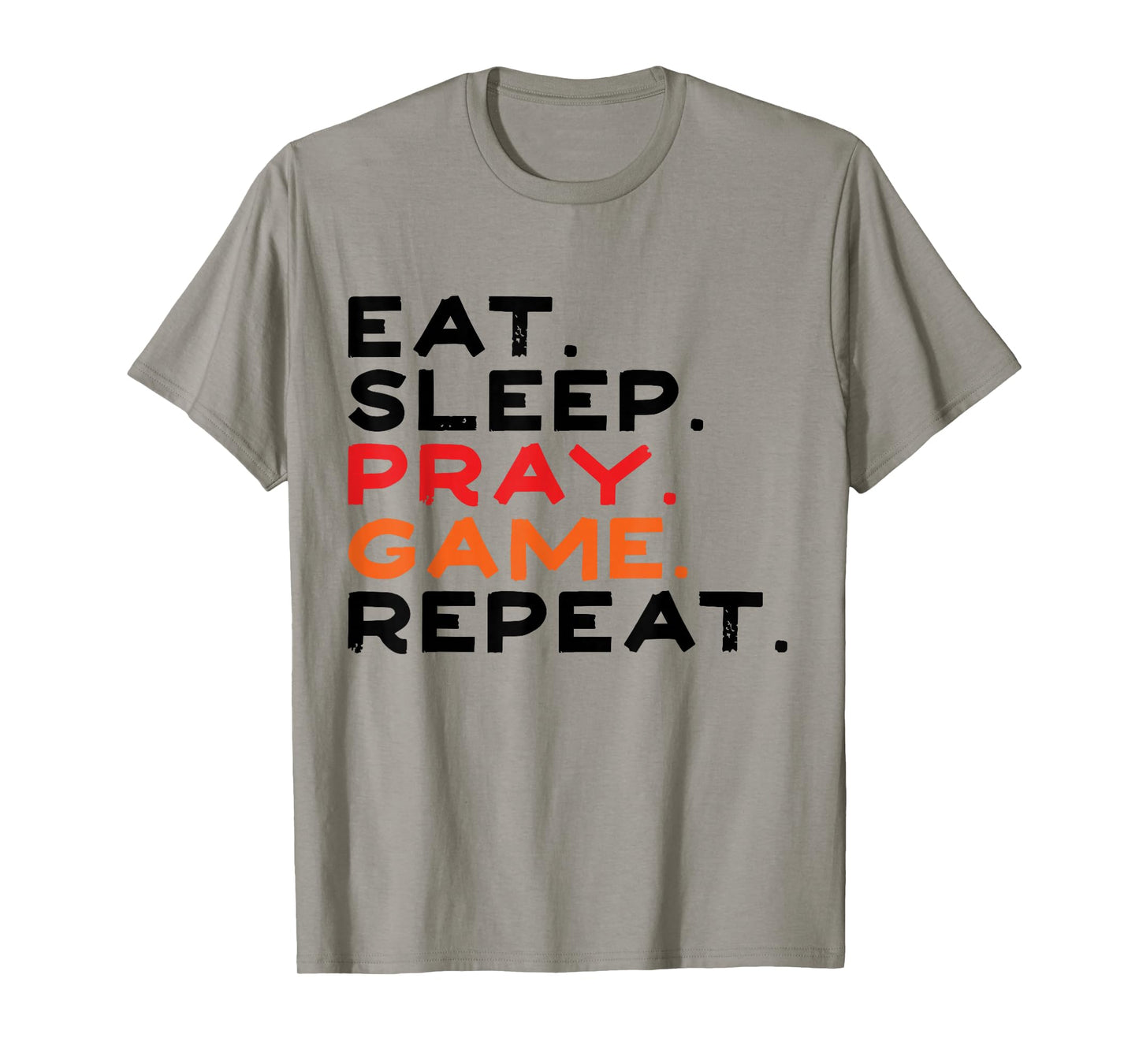 Eat Sleep Pray Game Repeat Retro Vintage Funny Gaming Boys T-Shirt