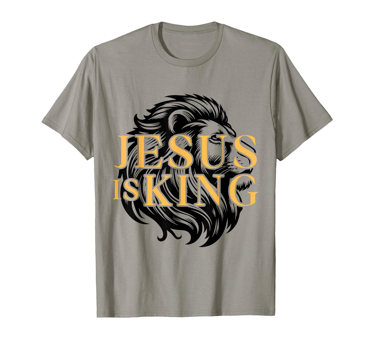 Jesus Is King Christian Lion Graphic T-Shirt