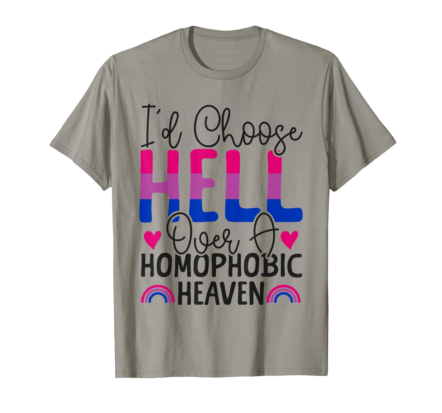 Bisexual Bi Pride Flag Colors Bible Faith Christian I'd T-Shirt