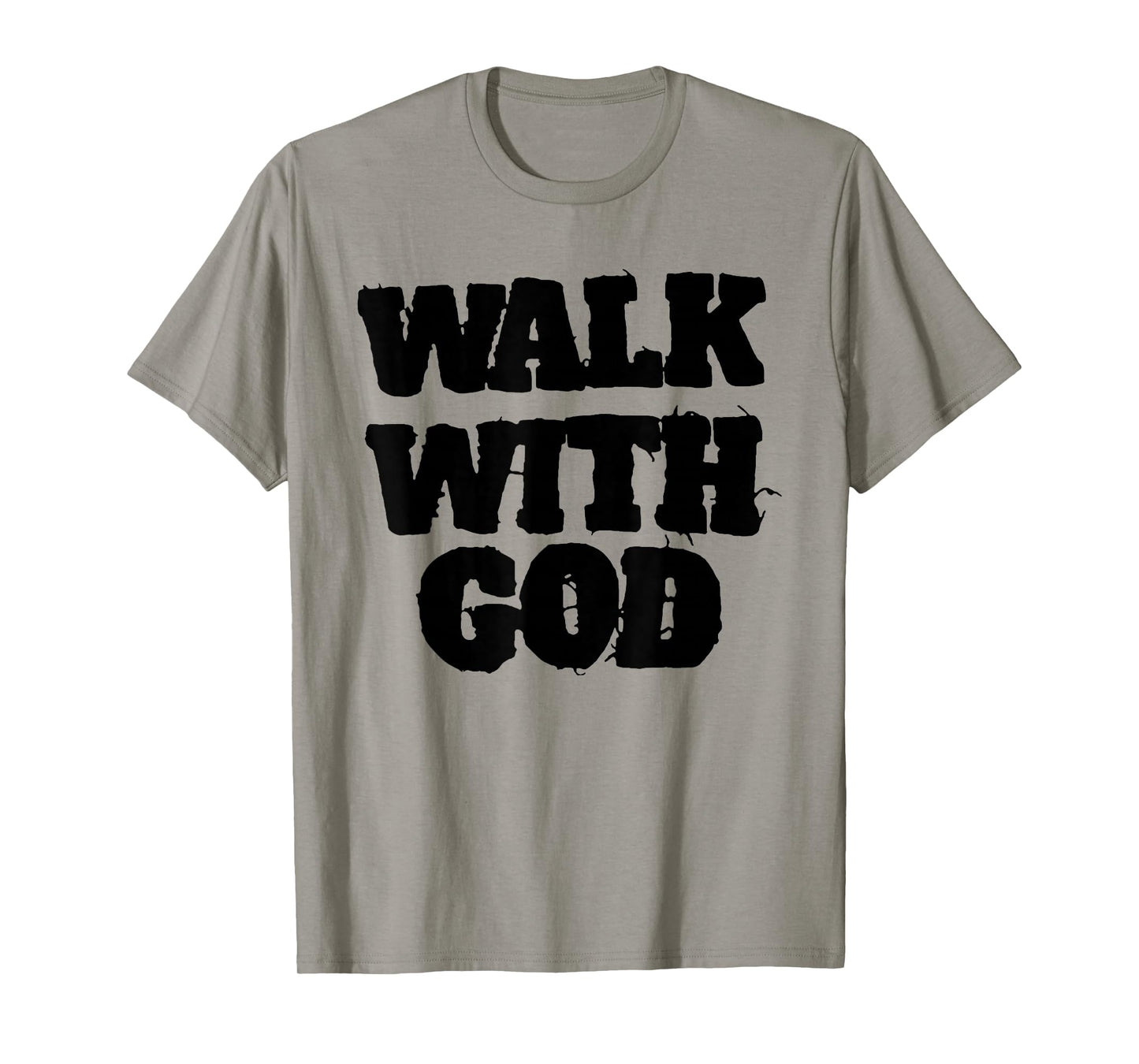 Walk with Jesus God Christian Men Women Saying Quote Funny T-Shirt