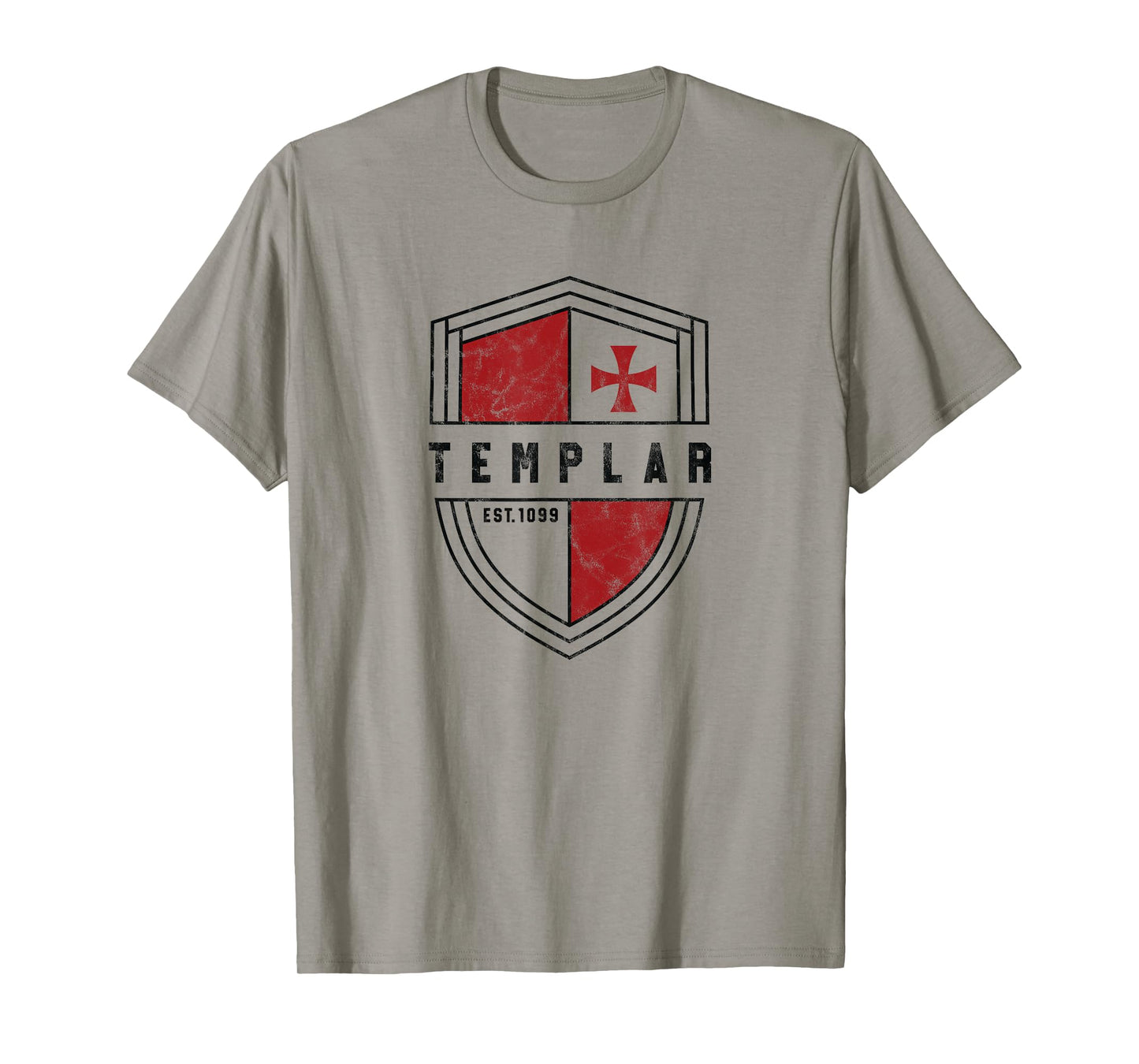 Templar Cross and Shield Vintage Medieval Cruise T-Shirt