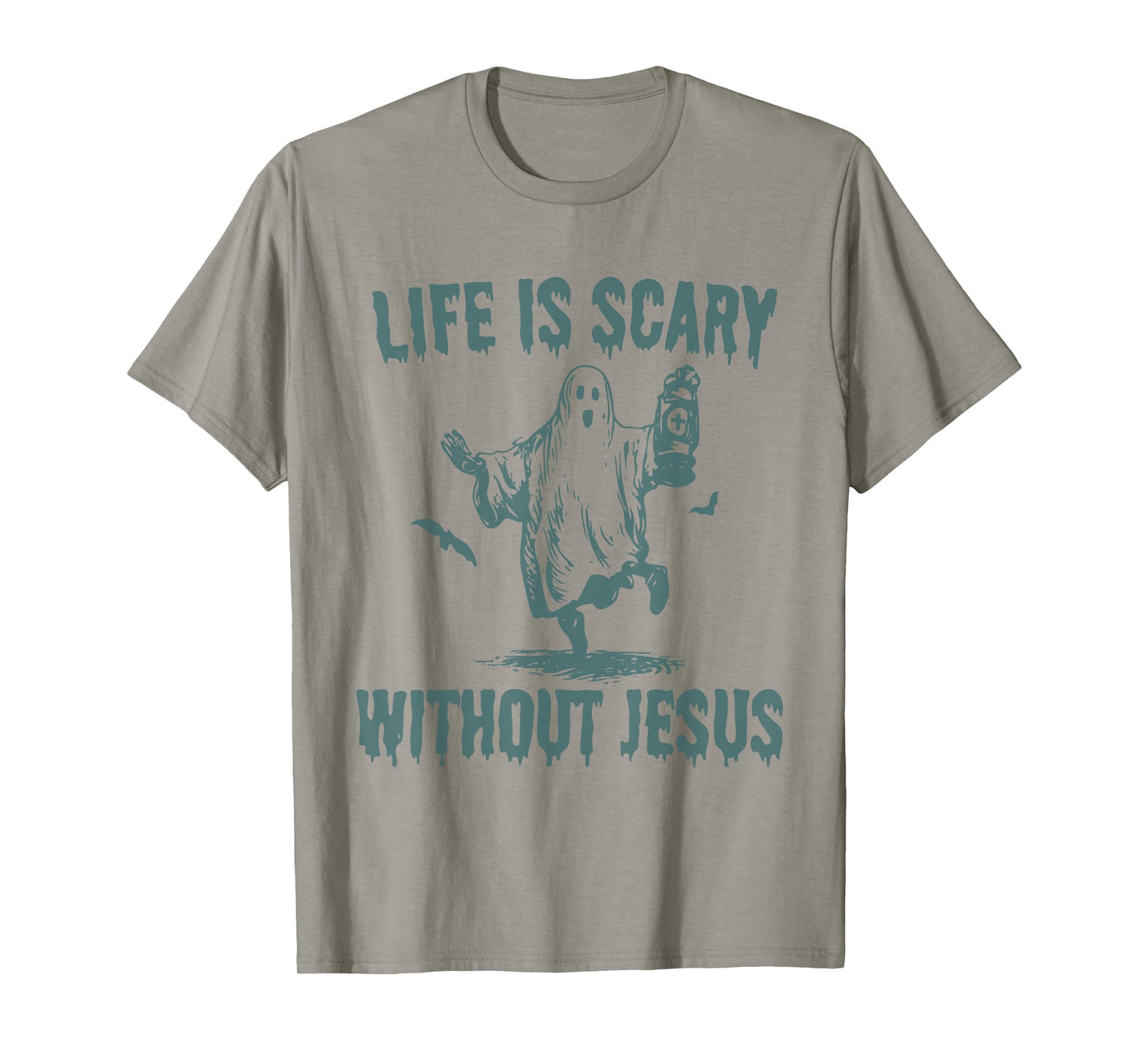 Spooky Life Is Scary Without Jesus Christian Halloween T-Shirt