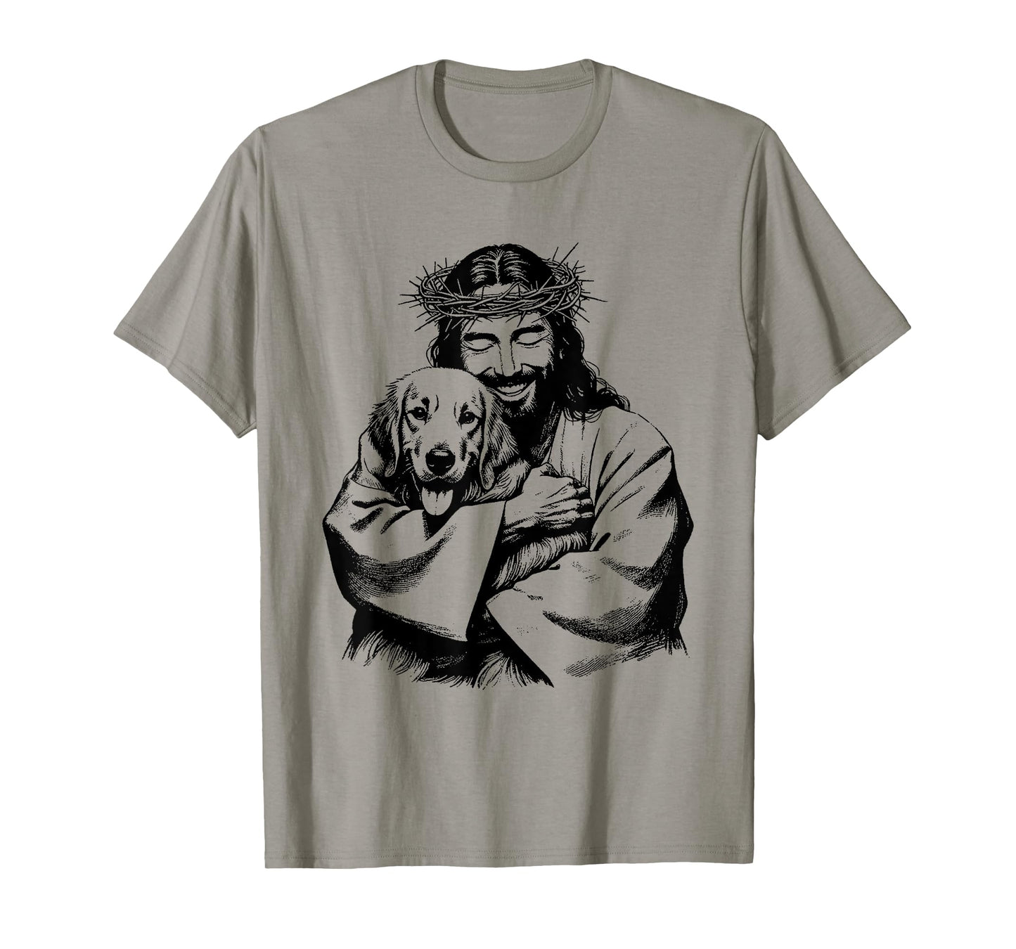 Jesus Golden Retriever - Funny Christian Religious Dog Lover T-Shirt for Men Women Kids