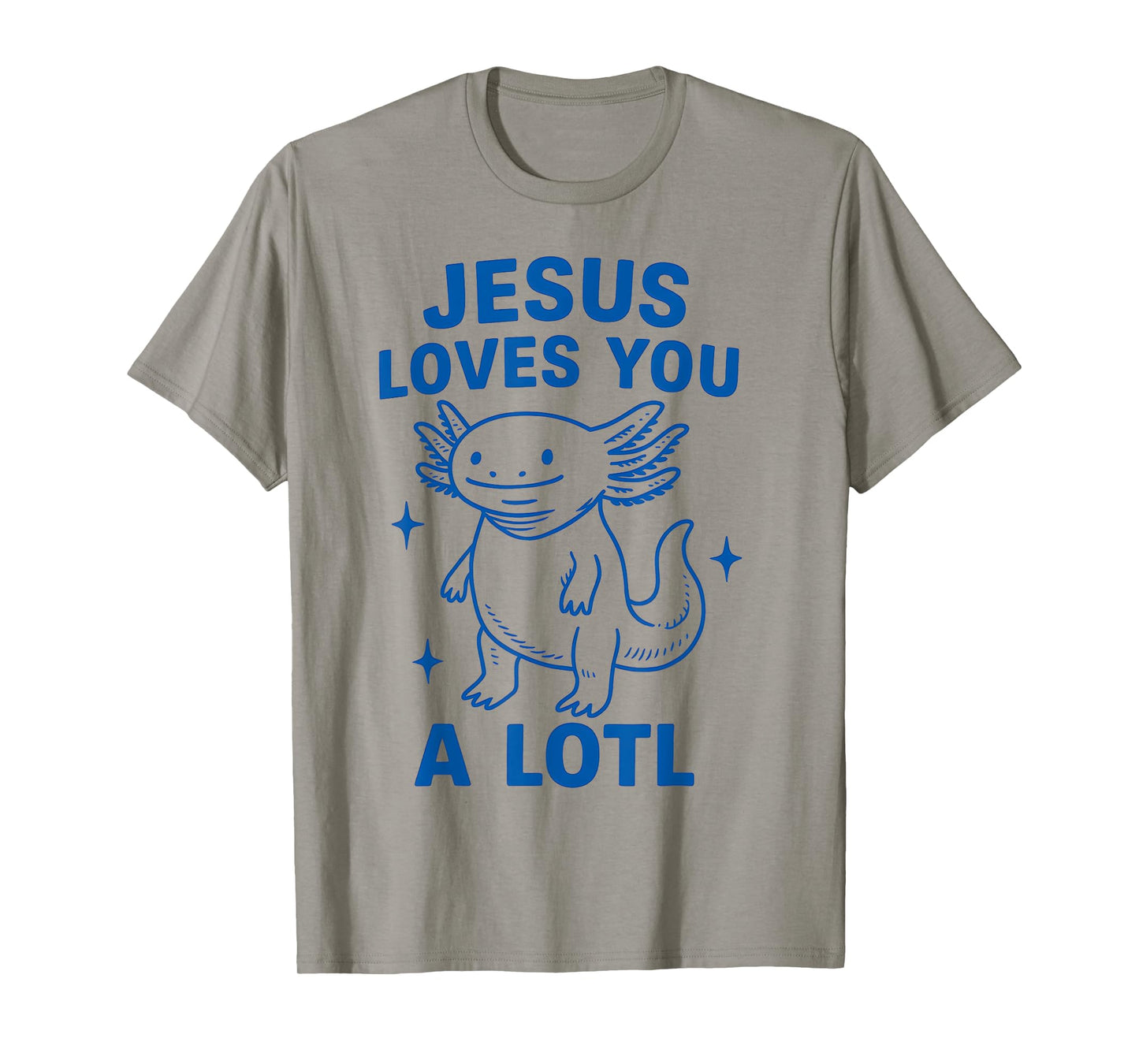 Jesus Loves You Funny Axolotl Christian Faith Kids Girls T-Shirt