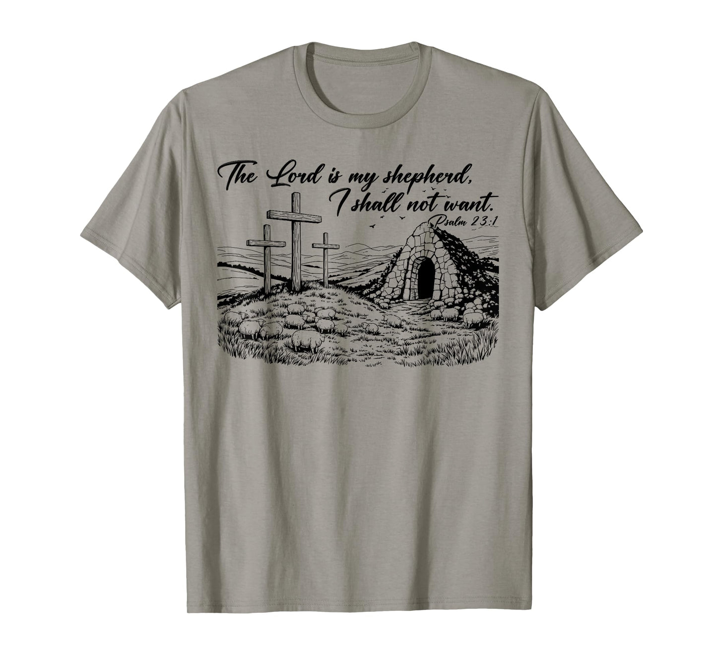 The Lord Is My Shepherd Jesus Christian Sheep Happy Easter T-Shirt