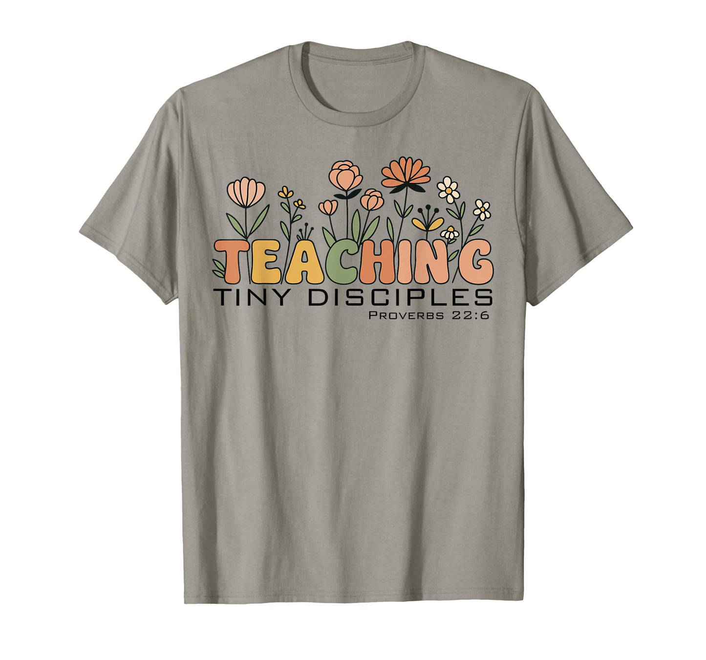 Christian Teacher Teaching Tiny Disciples Faith Women T-Shirt