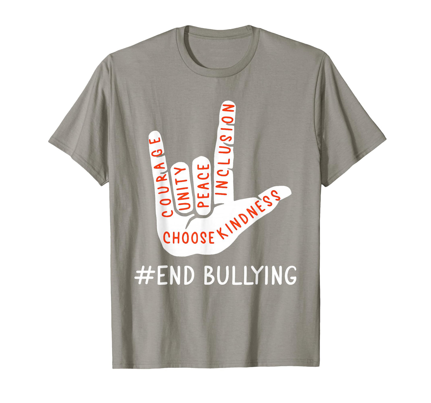 Unity Day Orange Anti Bullying Love Peace Inclusion Teachers T-Shirt
