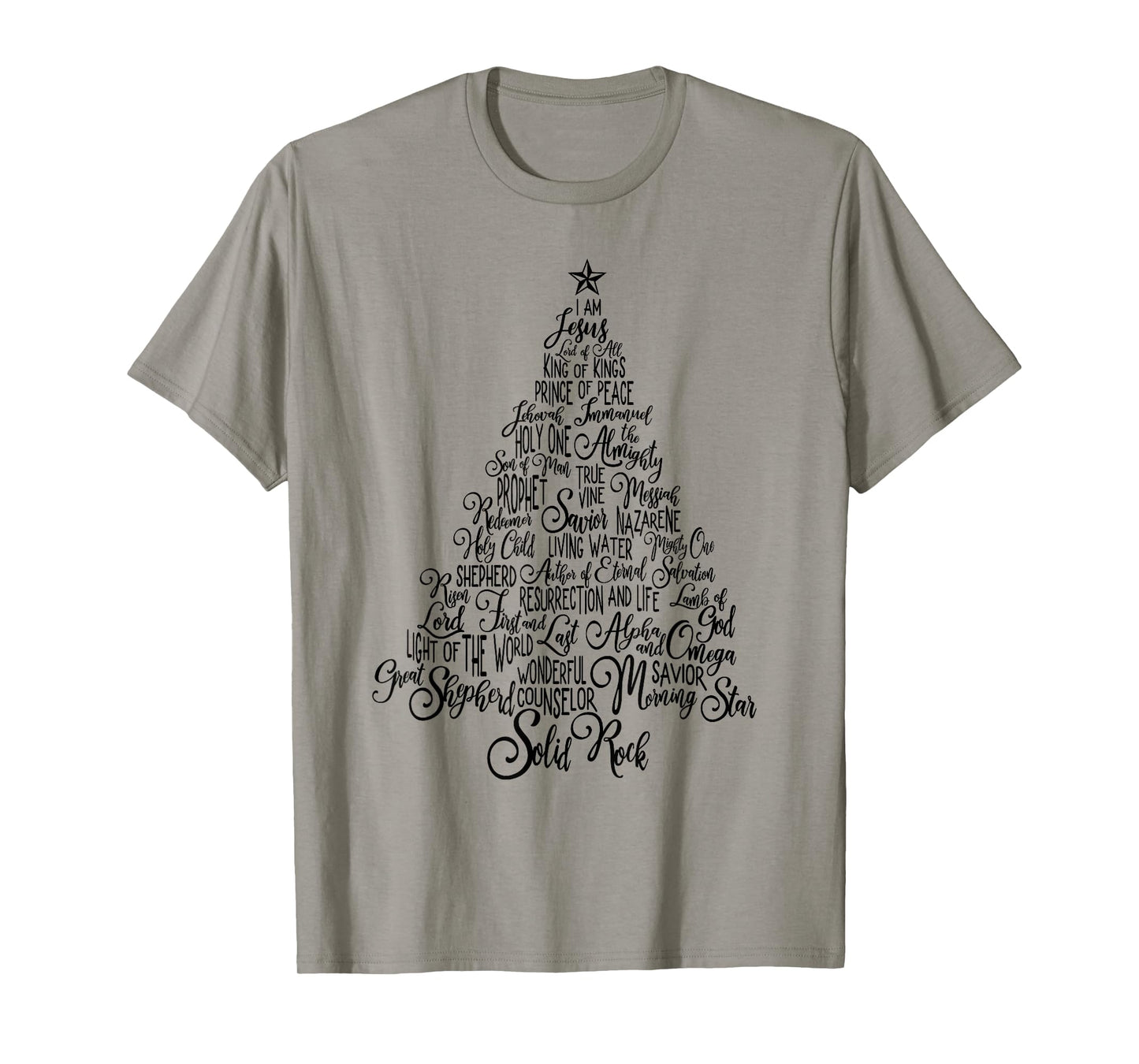 Names Of Jesus Christmas Tree Gift Amazing Xmas Tree Gift T-Shirt