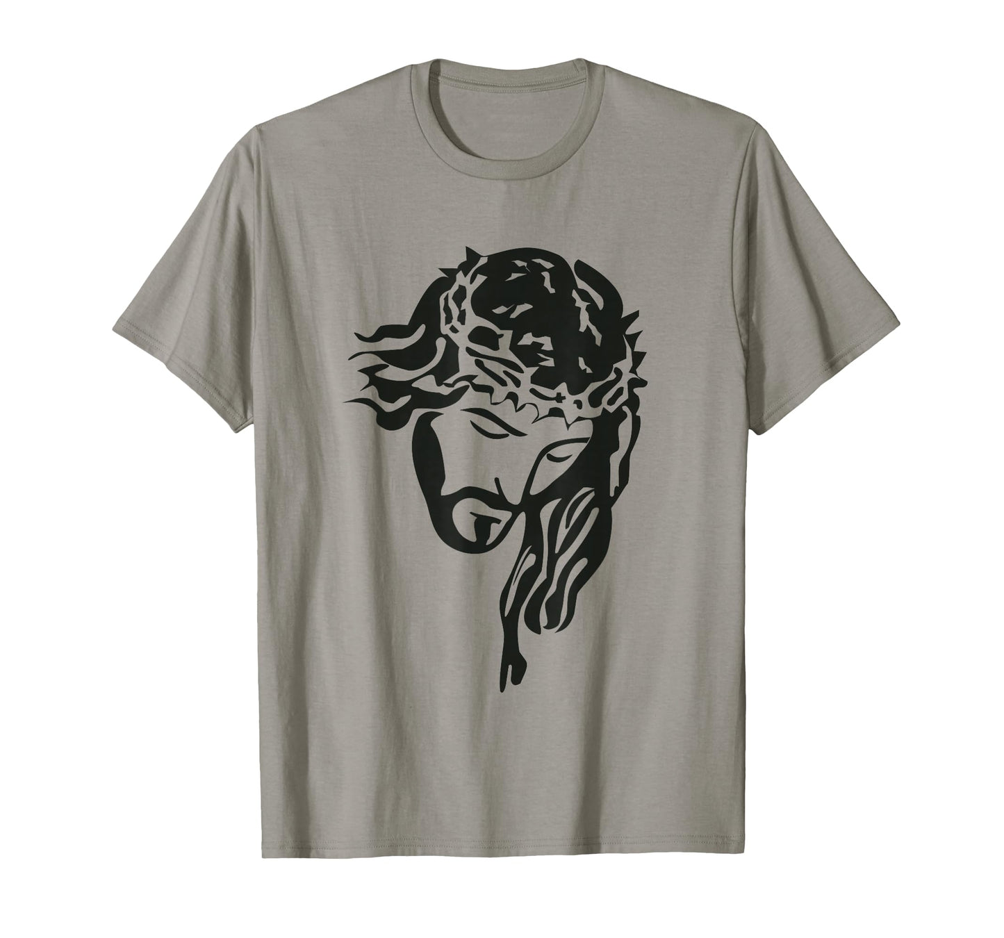 Jesus Christ Face with Crown of Thorns God Bible Positive T-Shirt