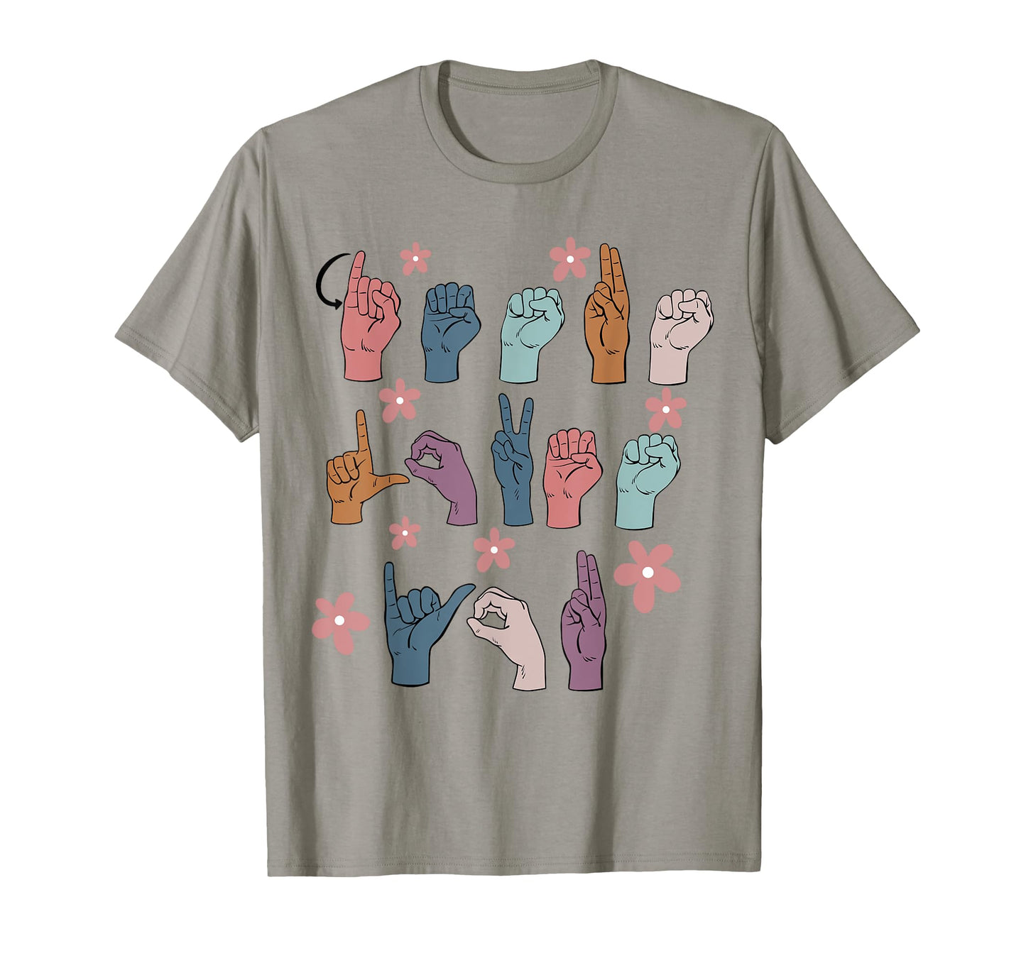 Jesus Loves You ASL Sign Language Christian Women Girls T-Shirt