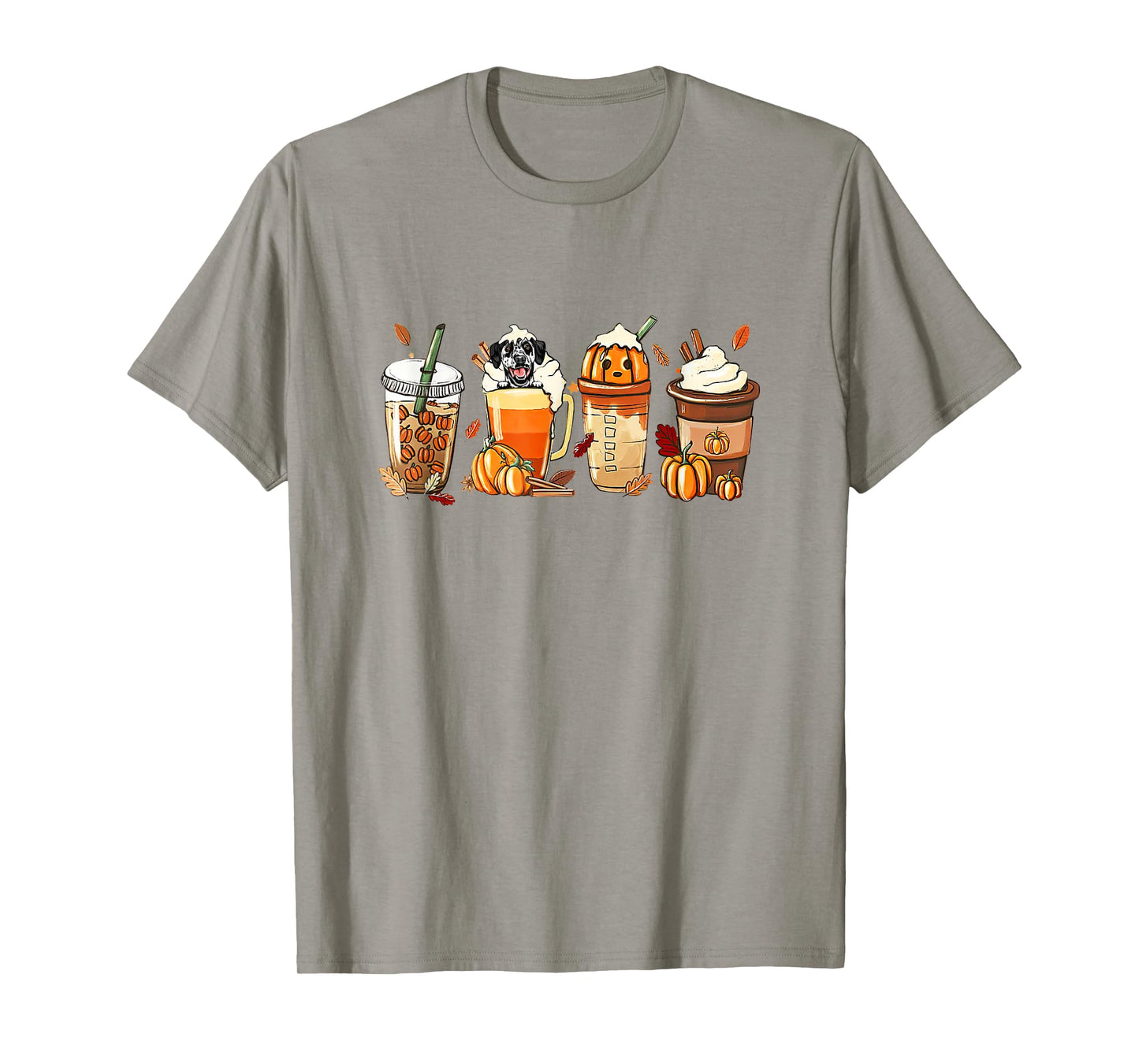 Dalmatian Lover Pumpkin Spice Fall Coffee Thanksgiving T-Shirt