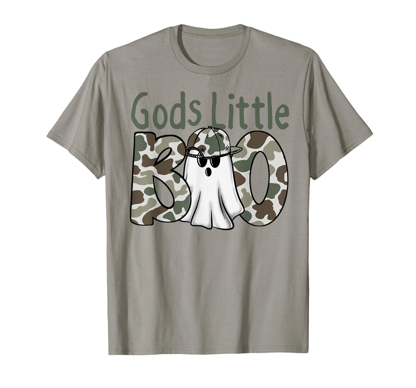 Halloween God's Little Boo Camouflage Boy Kid T-Shirt