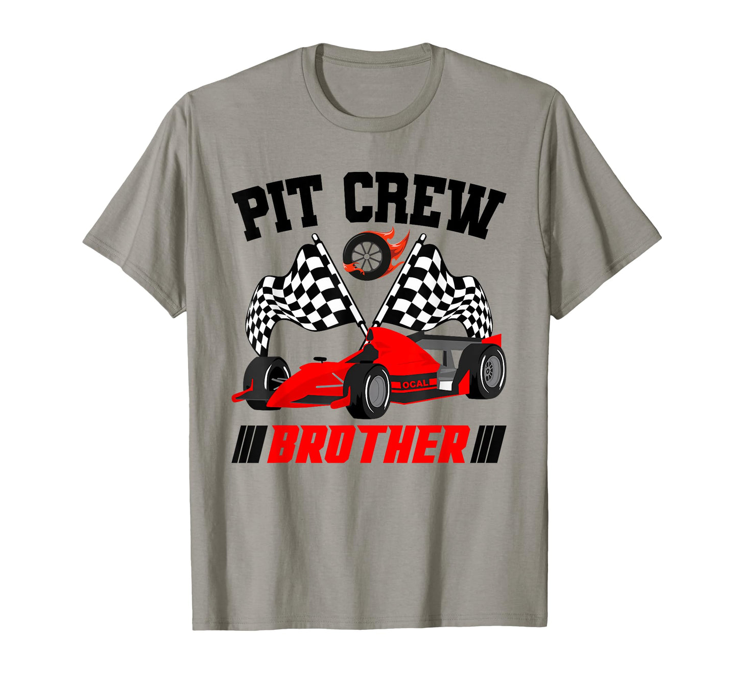 Brother Pit Crew Race Birthday Party Racing Matching Family T-Shirt