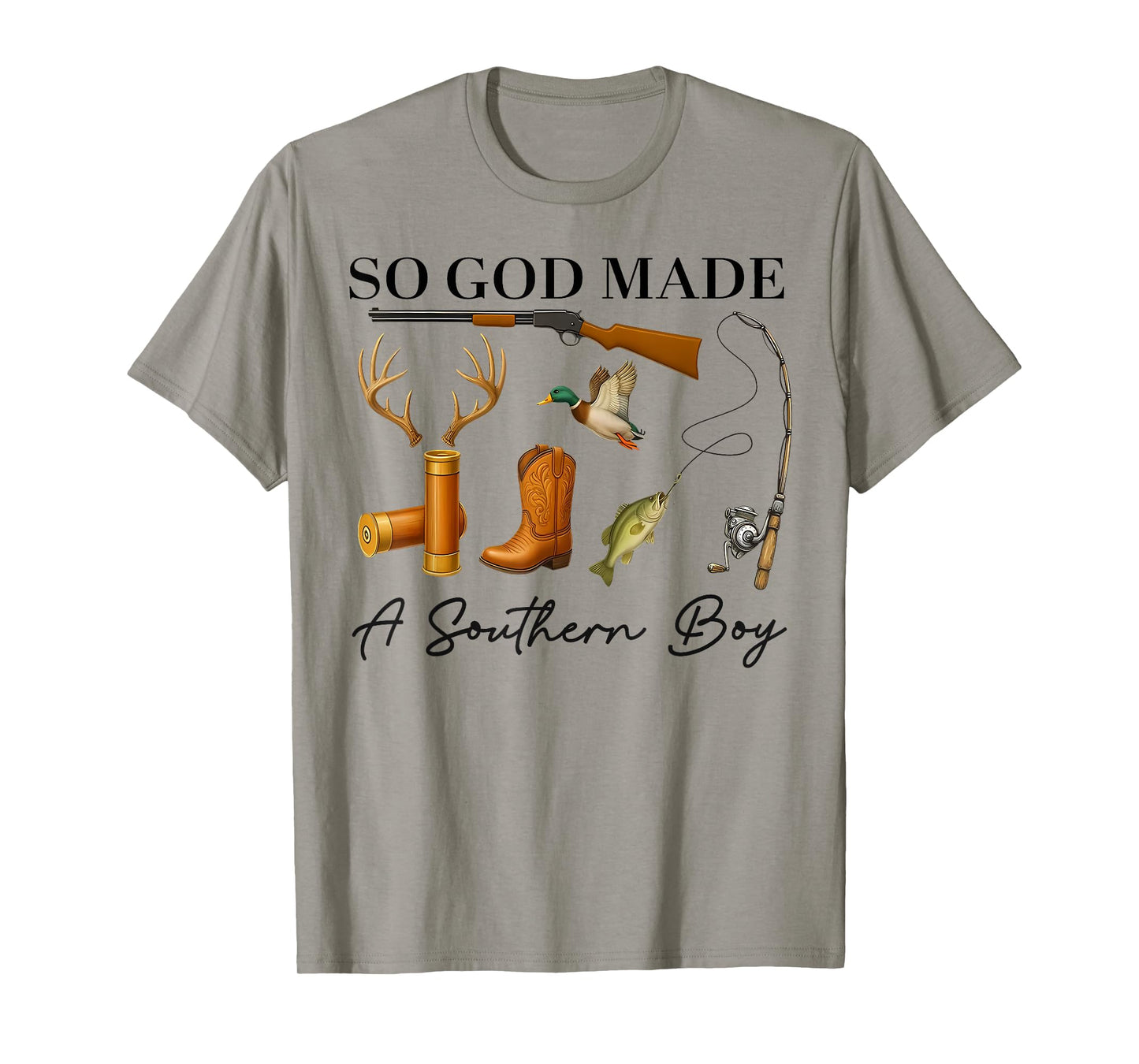 So God Made A Southern Boy Hunting Duck Deer Fishing Toddler T-Shirt