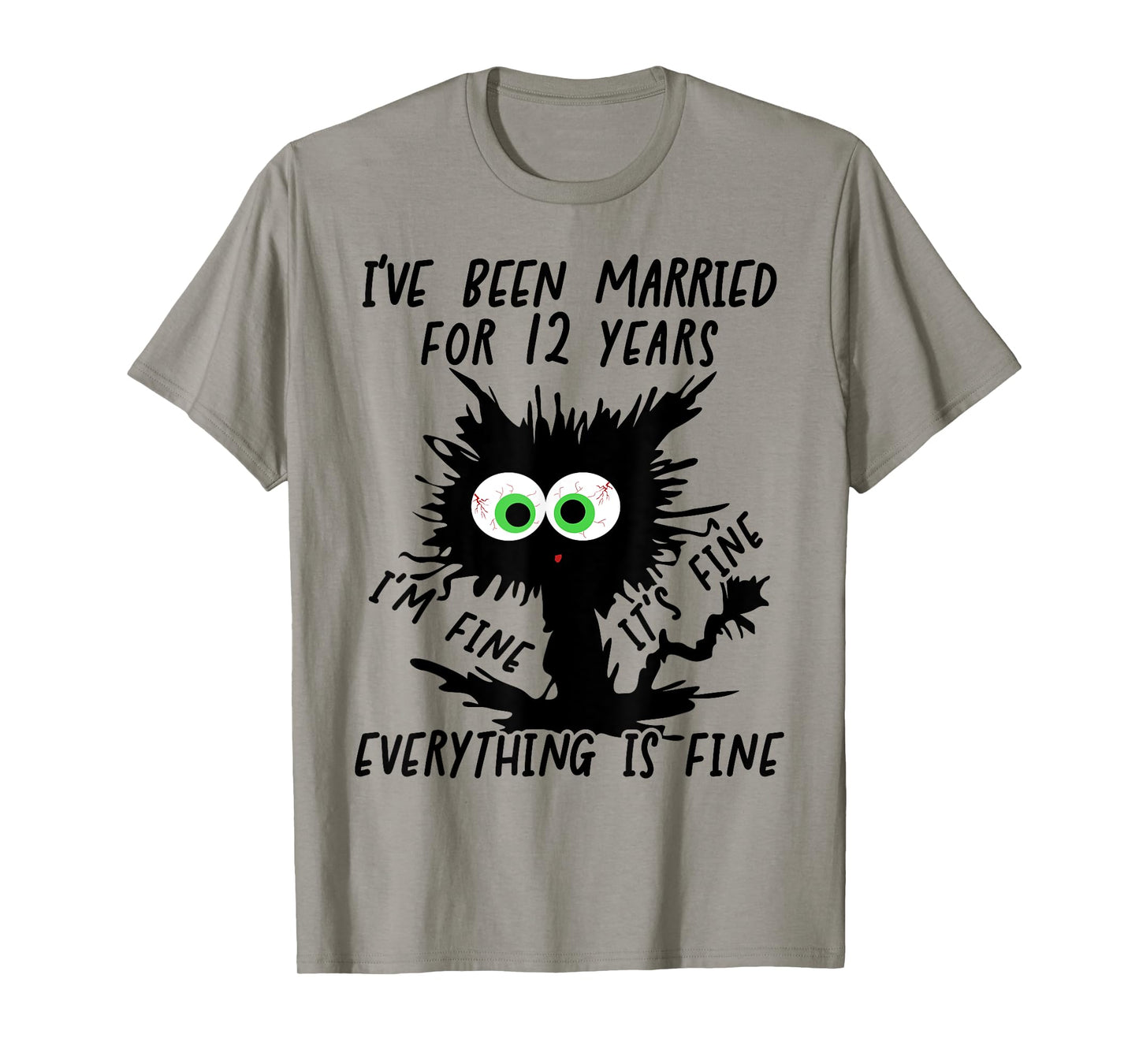 Fine Linen Wedding I've Been Married For 12 Years T-Shirt