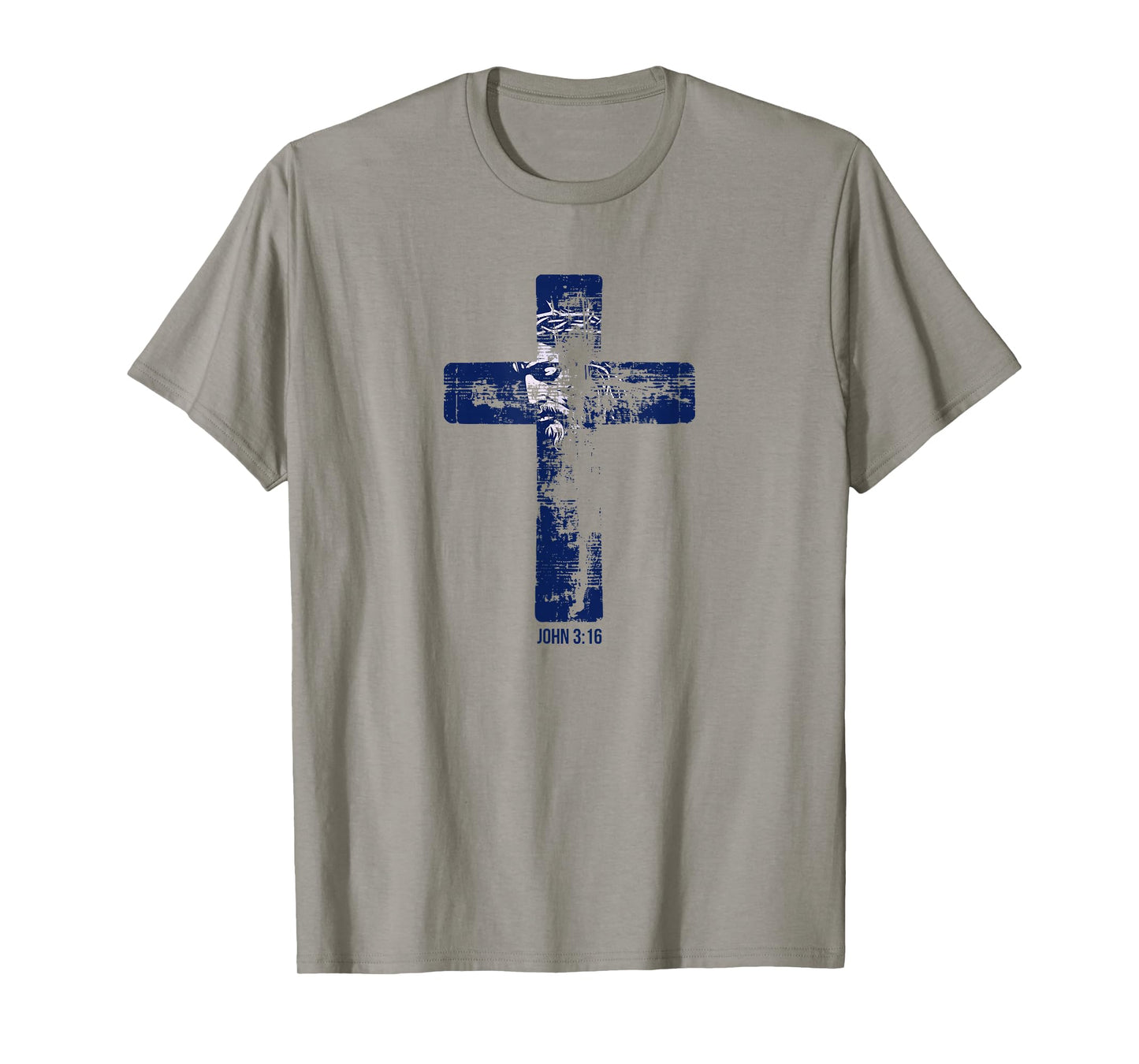 Graphics of Cross, Jesus Christ, Thorn Crown, John 3:16 T-Shirt