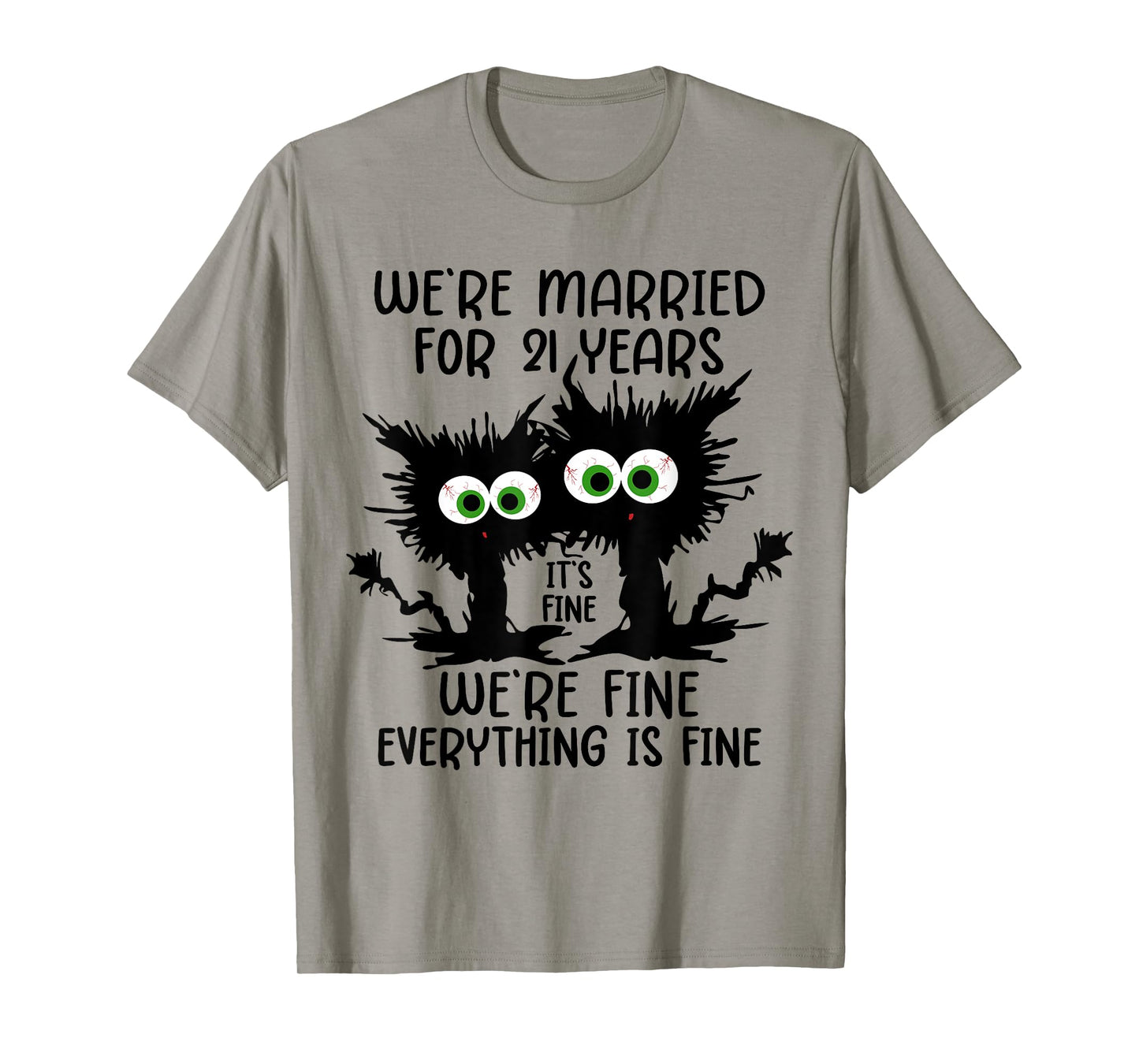 Nickel Wedding We're Married For 21 Years T-Shirt