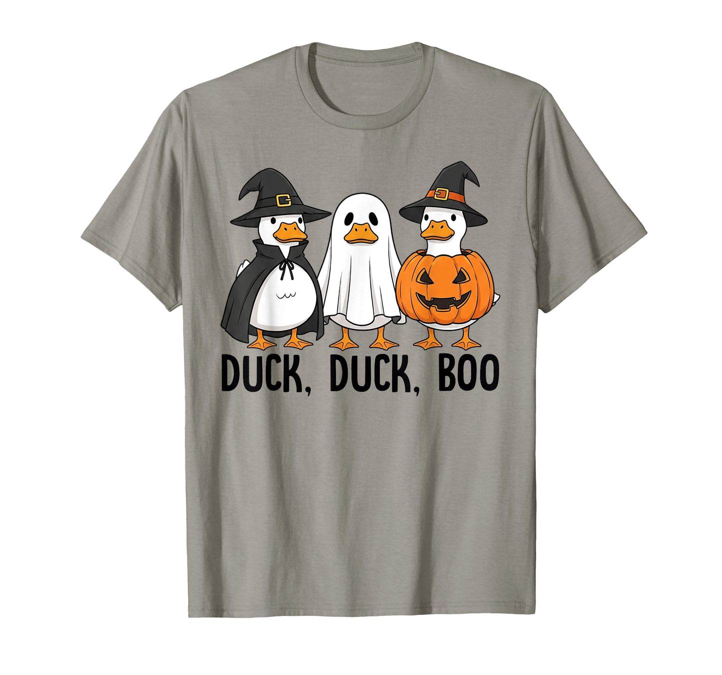 Duck Duck Boo Funny Duck Retro Men Women Halloween T-Shirt