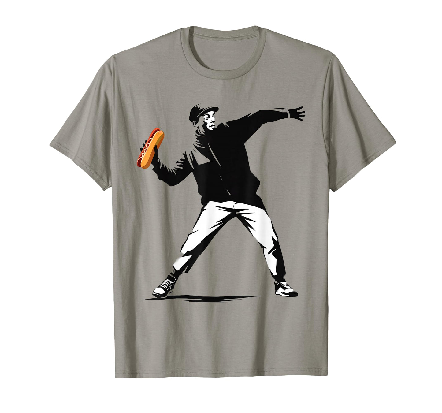 Sandwich Guy Throwing Resist Sandwich Free DC Revolution T-Shirt