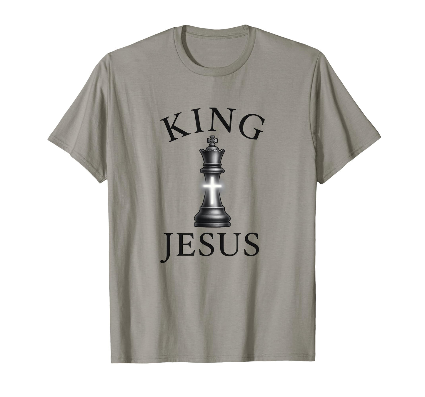 King Jesus - Christian Chess Piece | Trending Cross Design T-Shirt
