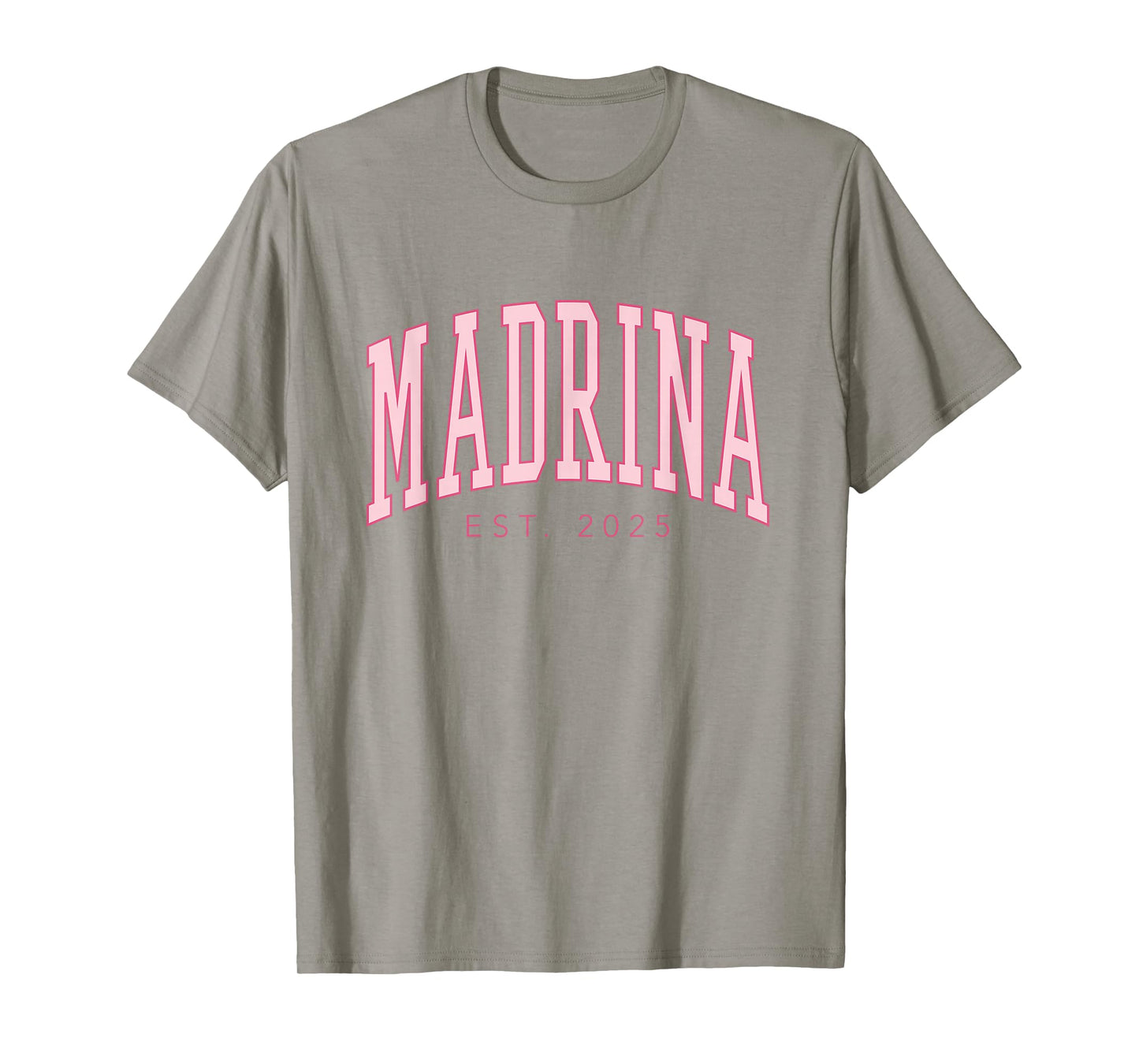 Madrina Est. 2025 Godmother Spanish Cute Pink Womens T-Shirt