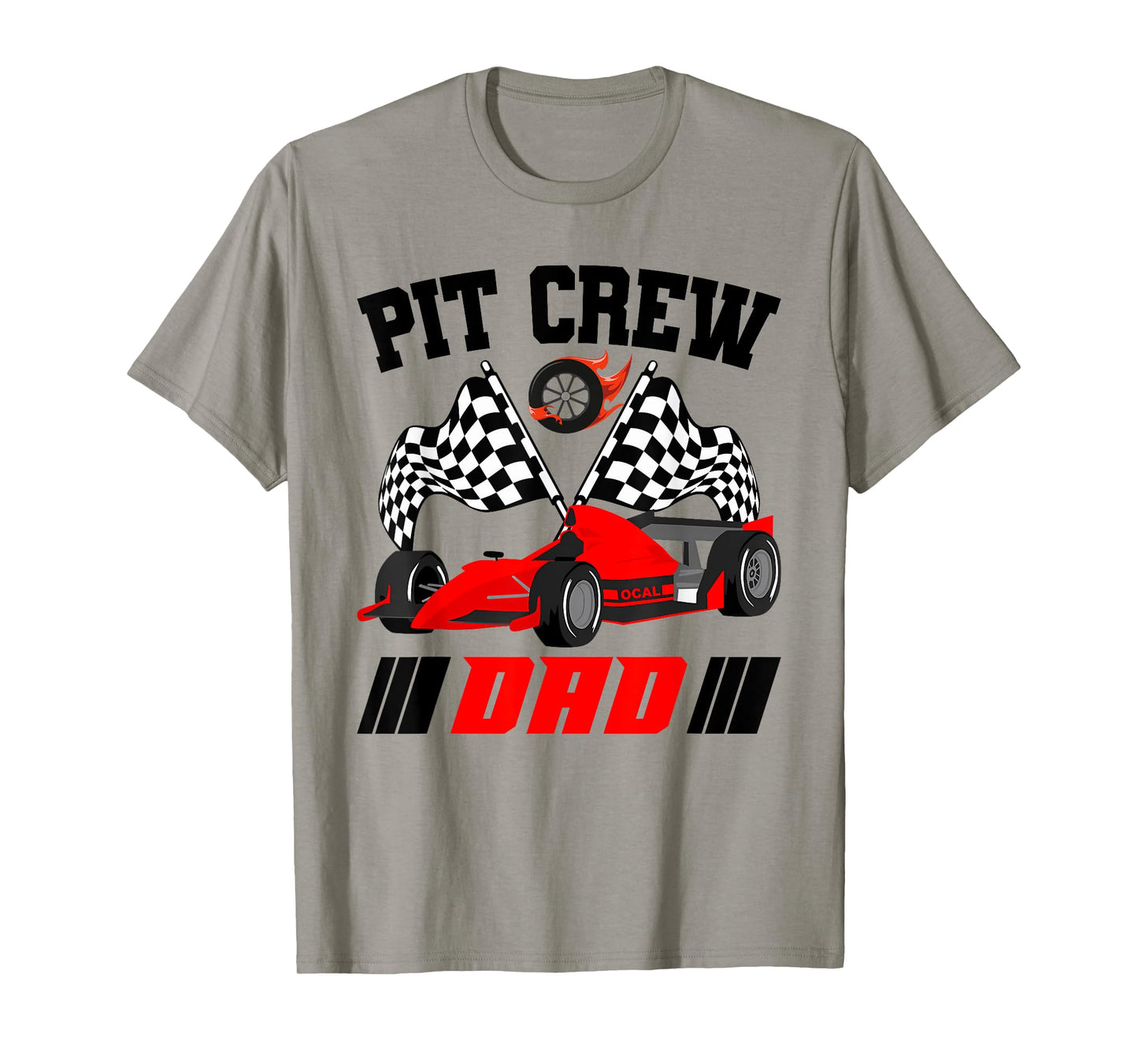 Dad Pit Crew Race Birthday Party Racing Matching Family T-Shirt
