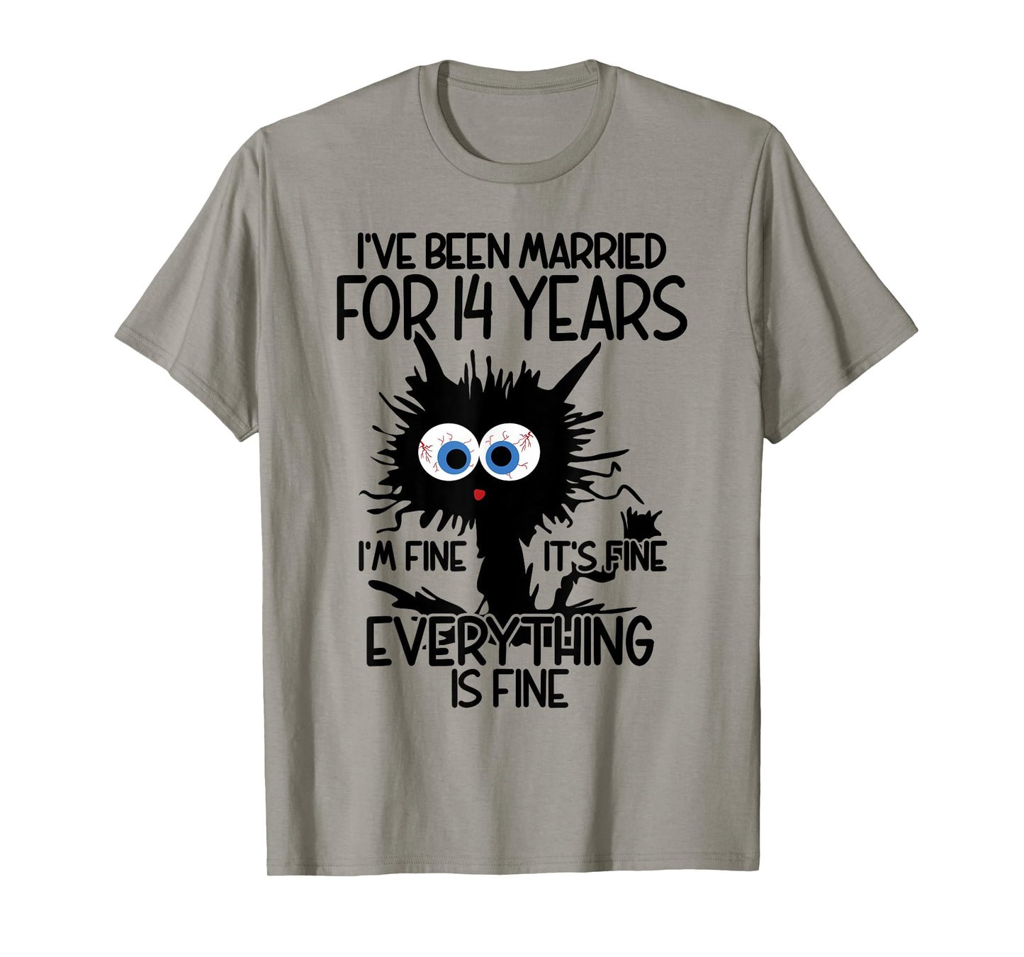 Ivory Wedding I've Been Married For 14 Years T-Shirt