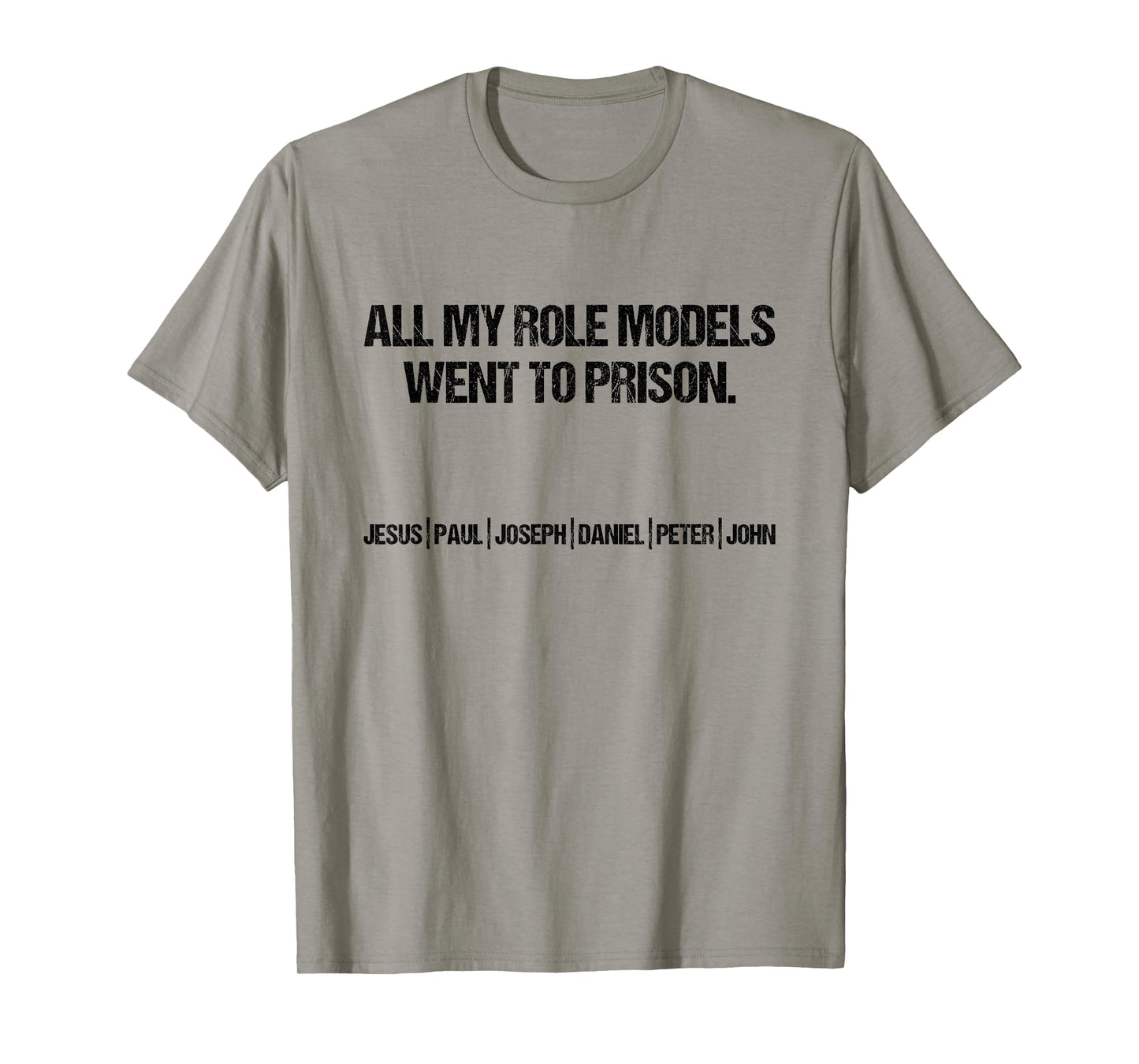 All My Role Models Went To Prison Jesus Paul John Christian T-Shirt