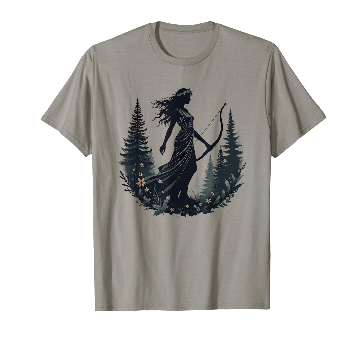 Agema Apparel Artemis Ancient Greek Goddess Greek Mythology T-Shirt
