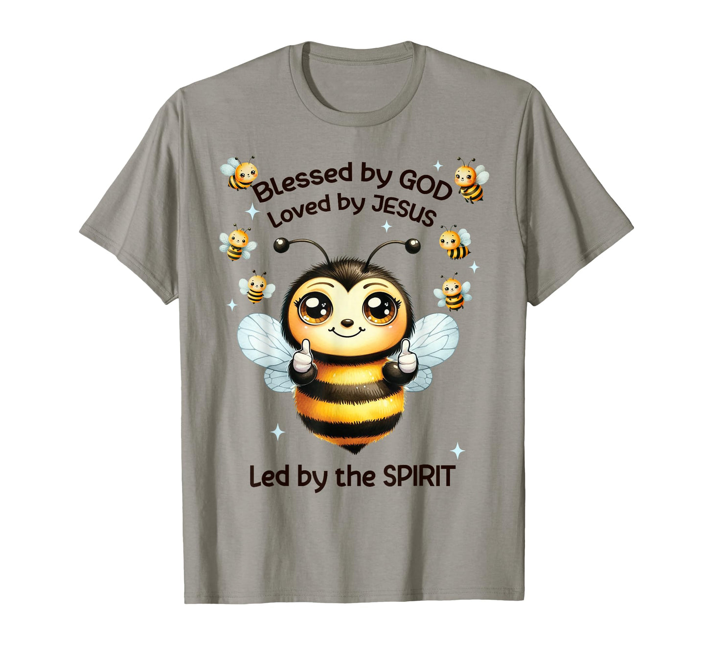 Christian Kids Blessed by God Loved by Jesus Bee Cute T-Shirt