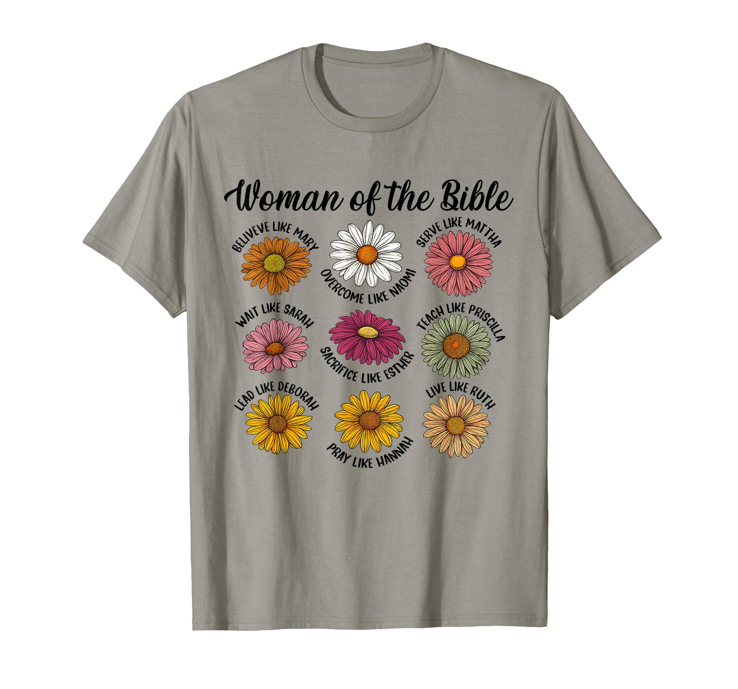 Christian Jesus God Lover Catholic Flower Woman of The Bible T-Shirt