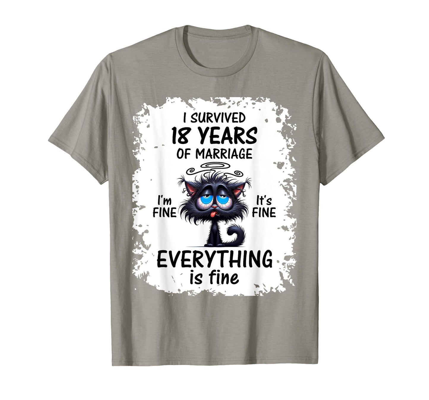Porcelain Wedding I Survived 18 Years Of Marriage T-Shirt