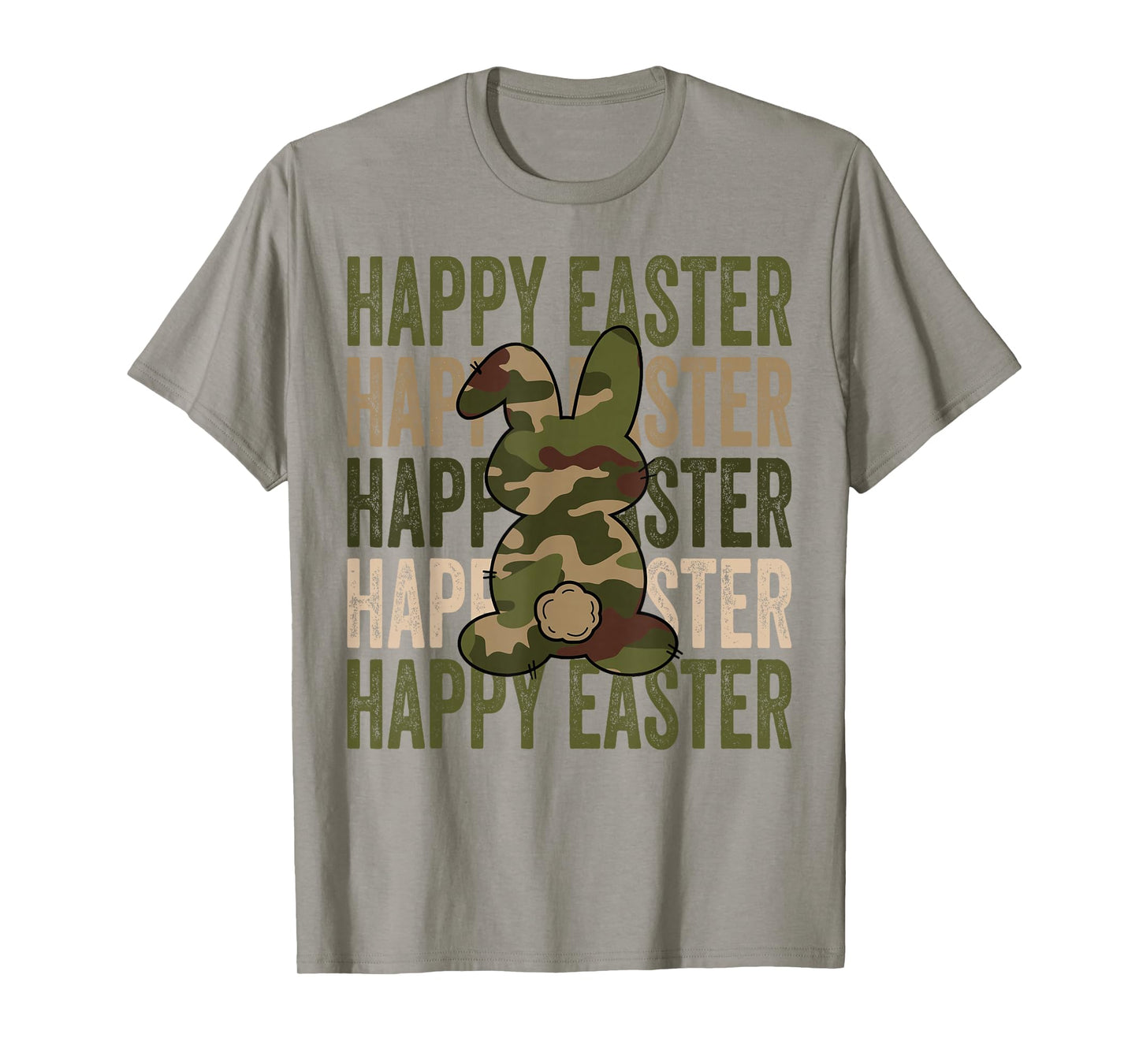 Happy Easter Camo Hunting Season Camo Style Bunnies T-Shirt