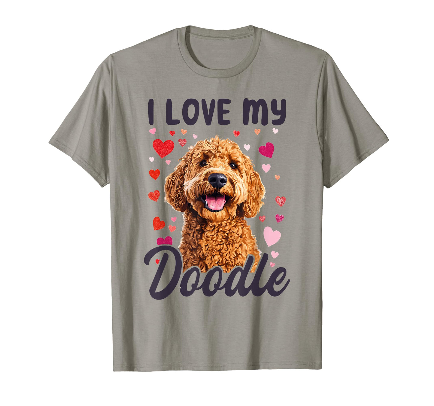 Goldendoodle Dog Breed I Love My Doodle Men Women Kids T-Shirt