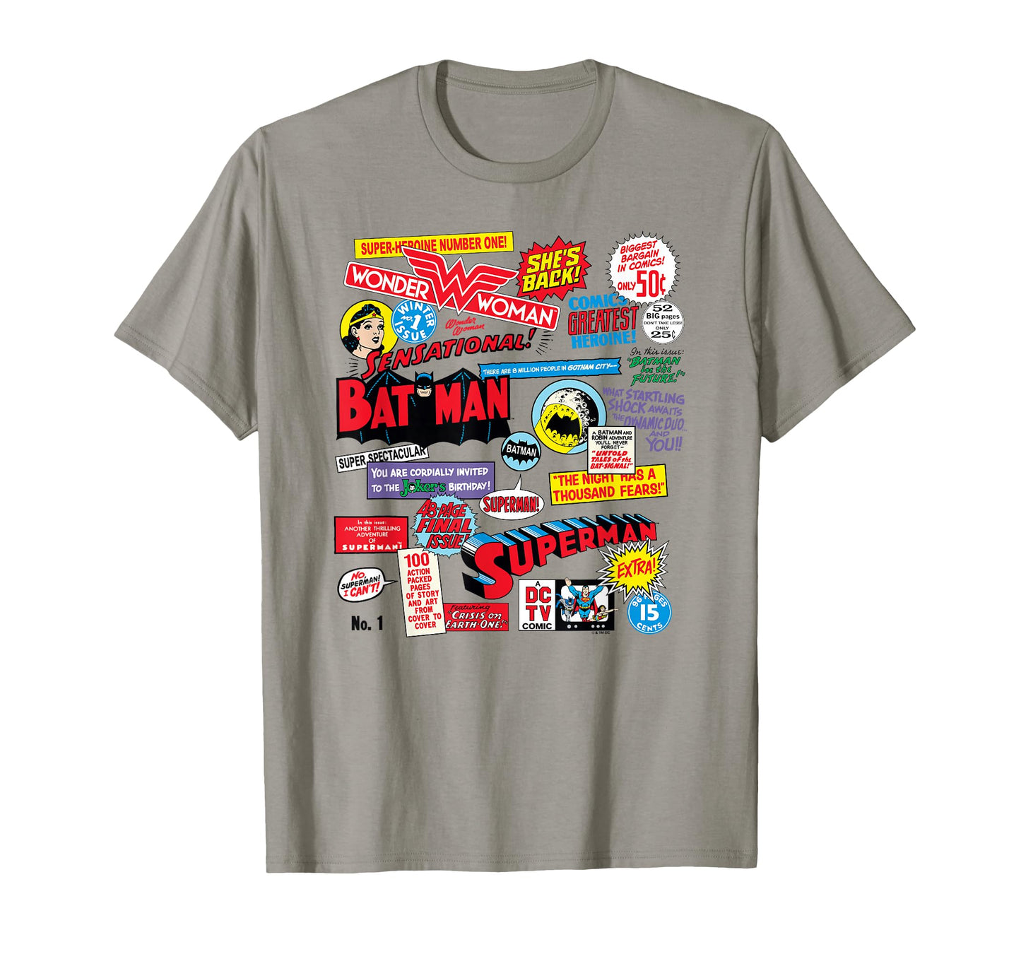 DC Comics Justice League Classic DC Universe Comics Quotes T-Shirt