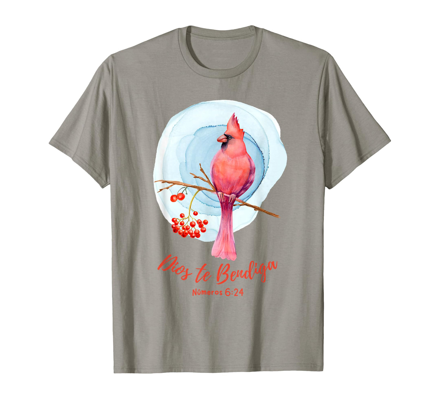 Dios te Bendiga, GOD BLESS YOU, Números 6:24, Cardinal T-Shirt