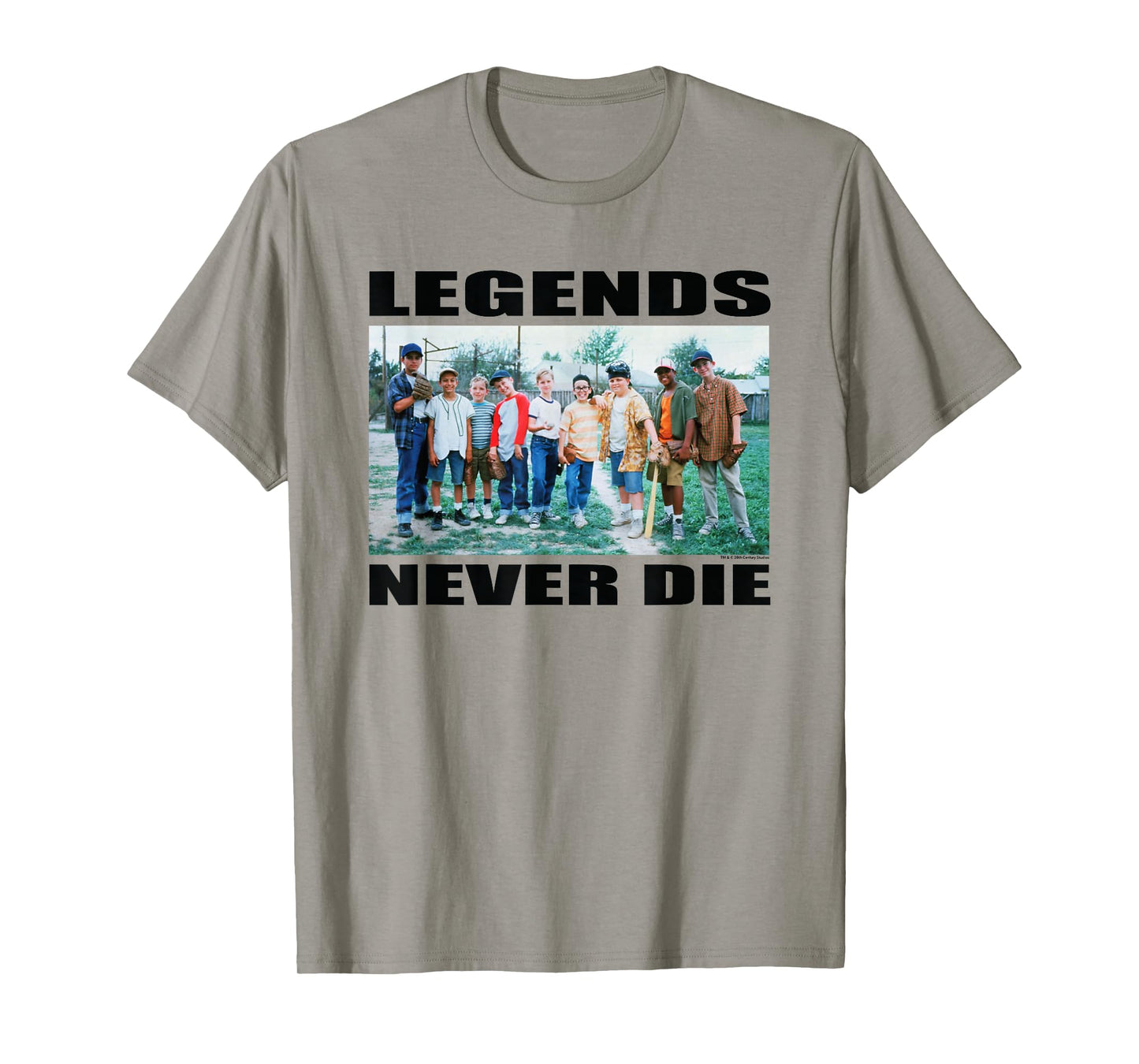 The Sandlot "Legends Never Die" Quote Official 1993 Movie T-Shirt