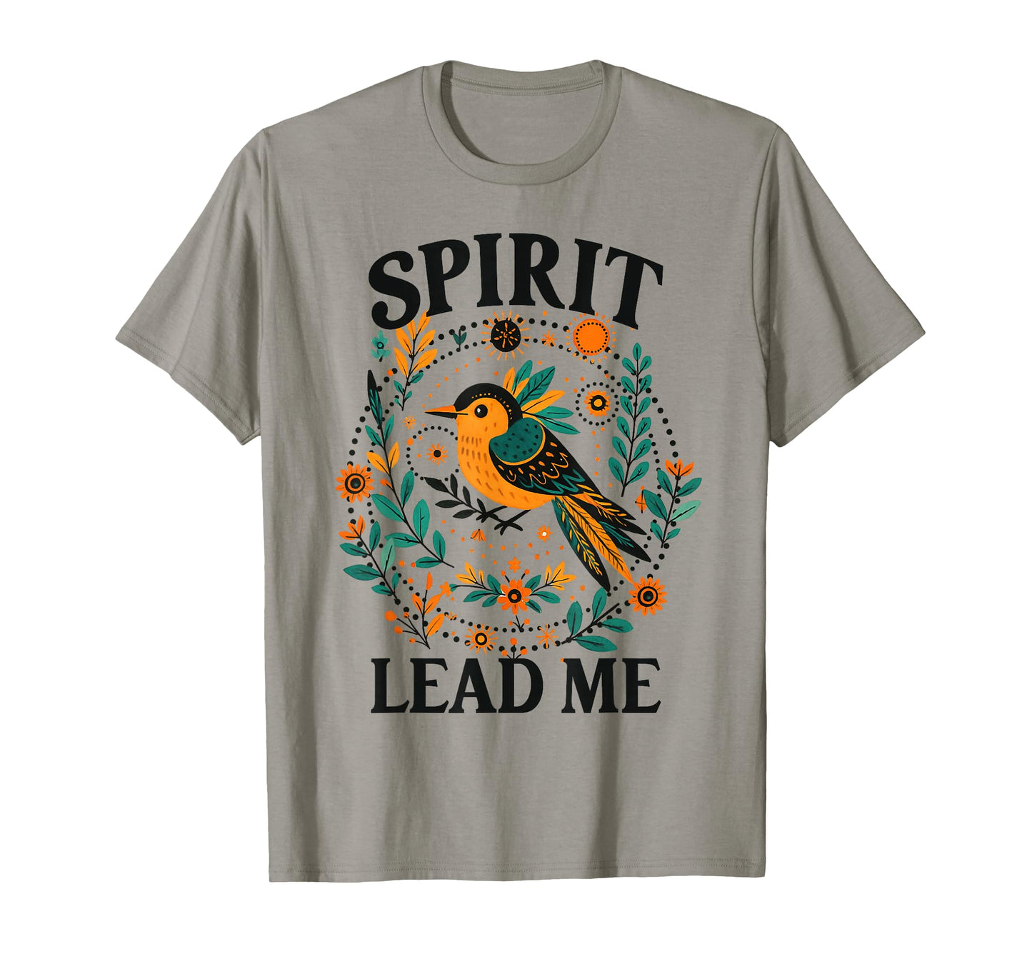 Christian Faith Jesus God Lover Religious Spirit Leads Me T-Shirt