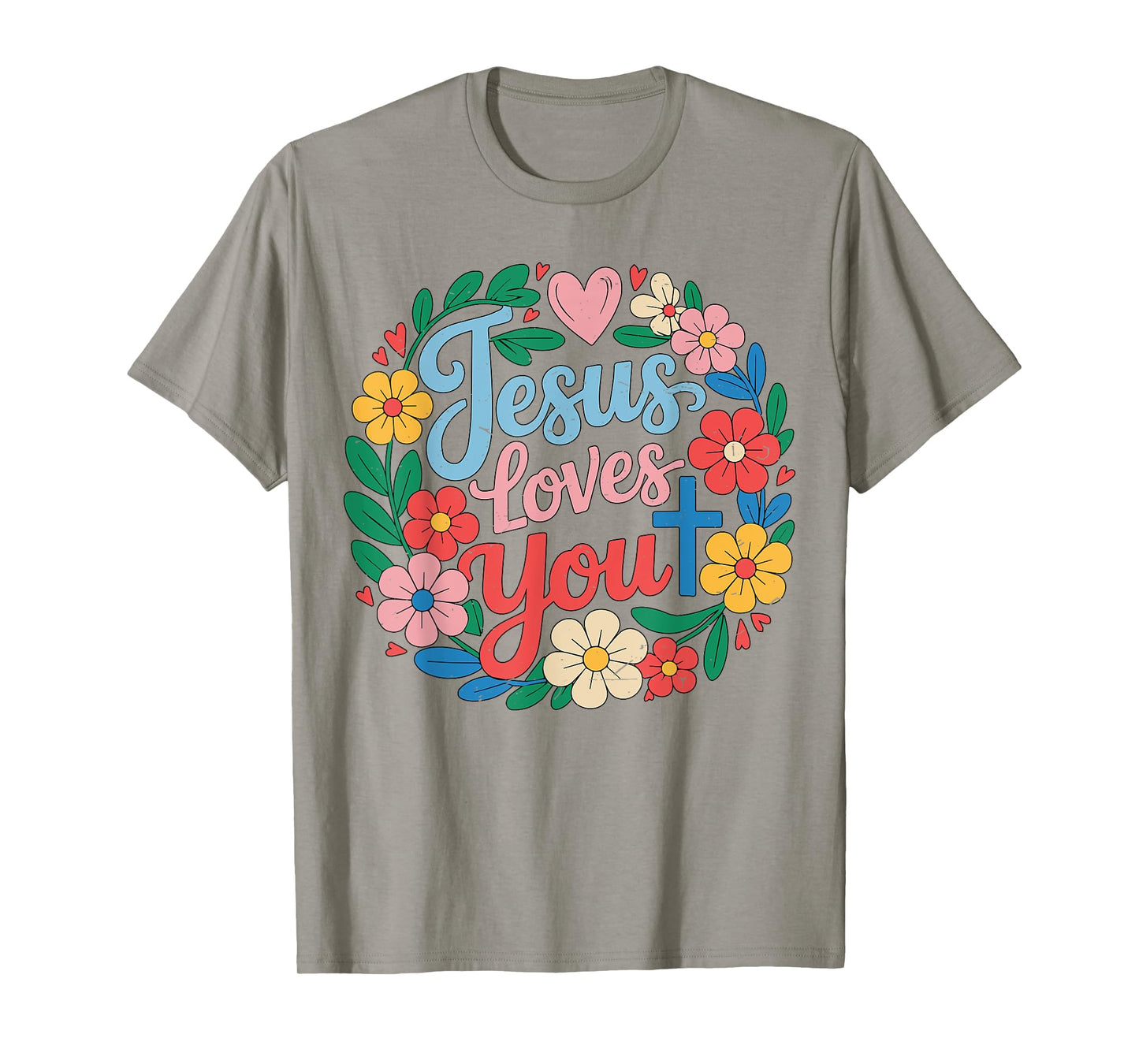 Girl Jesus Loves You Boho I Christian Toddler God Sister Mom T-Shirt