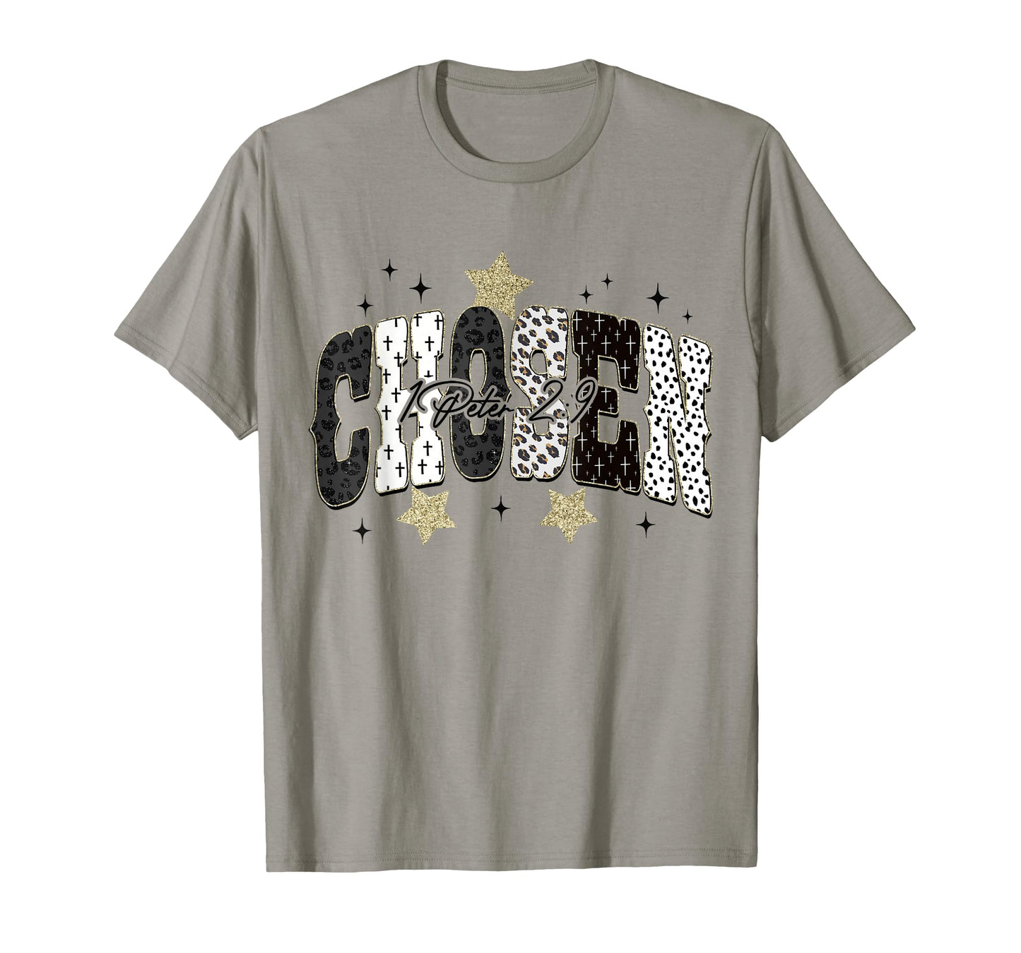 Chosen Bible Verse Jesus Faith Based Christian Women Girls T-Shirt