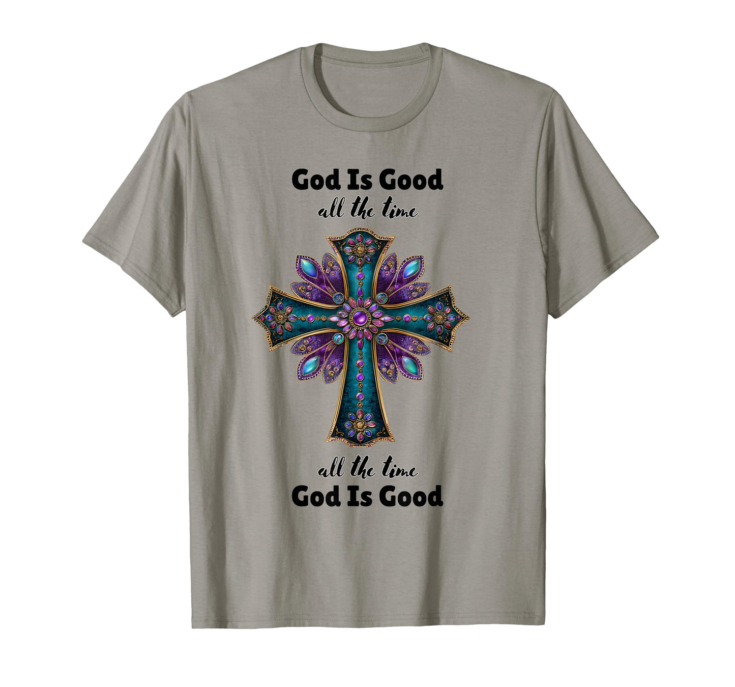 God is Good Cross Design Christian Inspirational Art T-Shirt