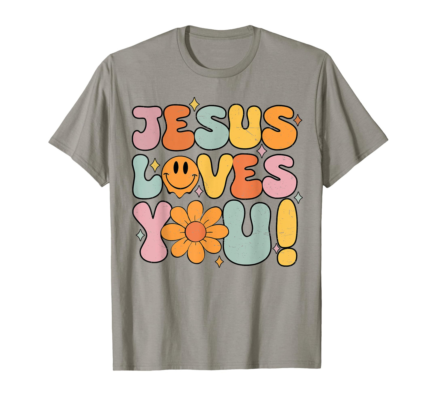 Jesus Loves You Cute Christian Teen Girl Graphic Tees T-Shirt