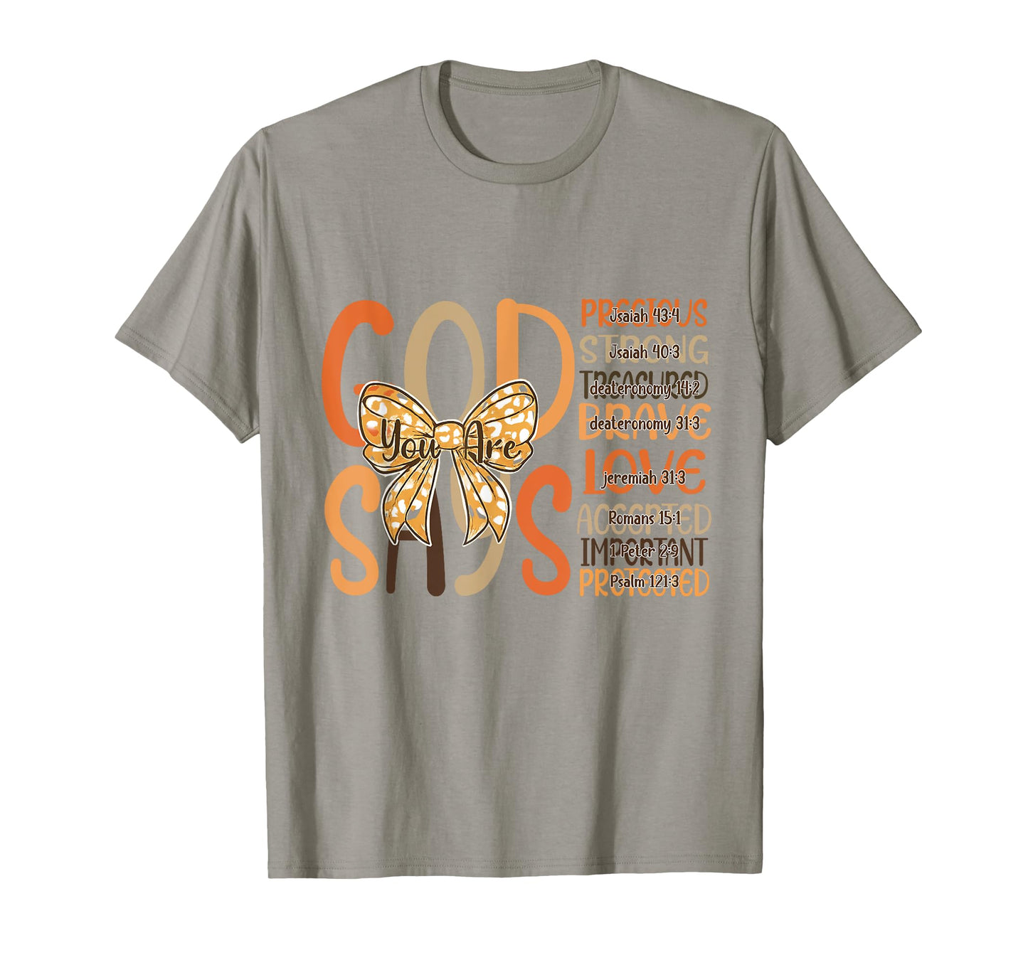 God Says You Are Autumn Fall Jesus Christian Thanksgiving T-Shirt