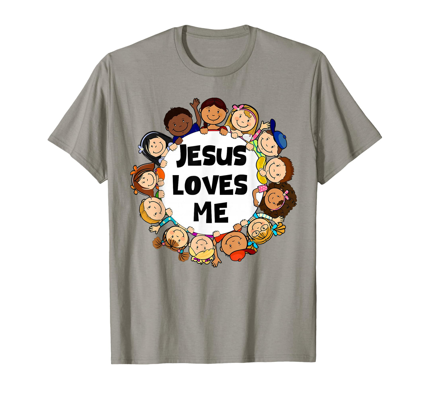 Kids Jesus Loves Me Cute Christian Faith Girl Boy Toddler T-Shirt