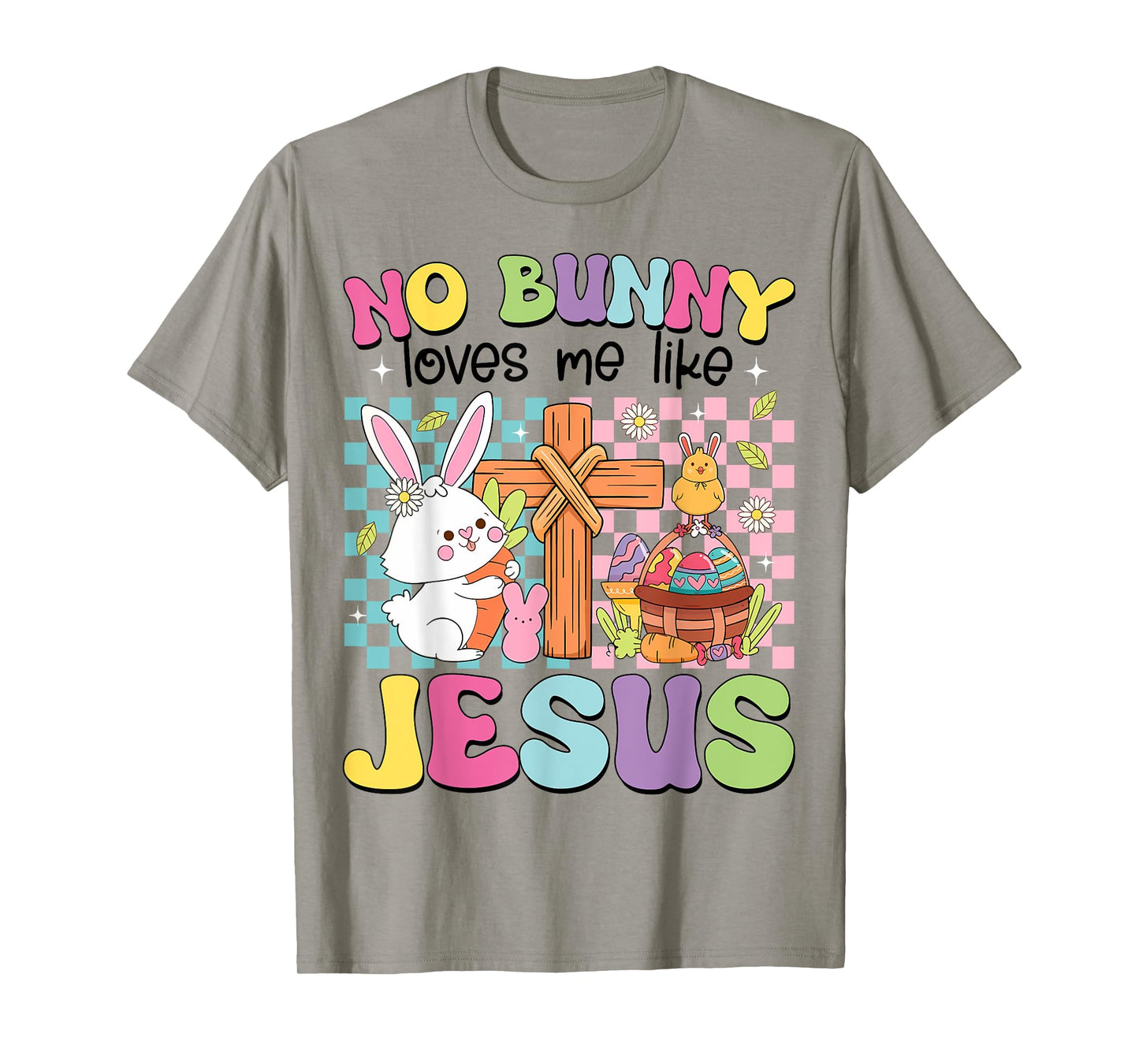 No Bunny Loves Me Like Jesus Kids Easter Christian Religious T-Shirt
