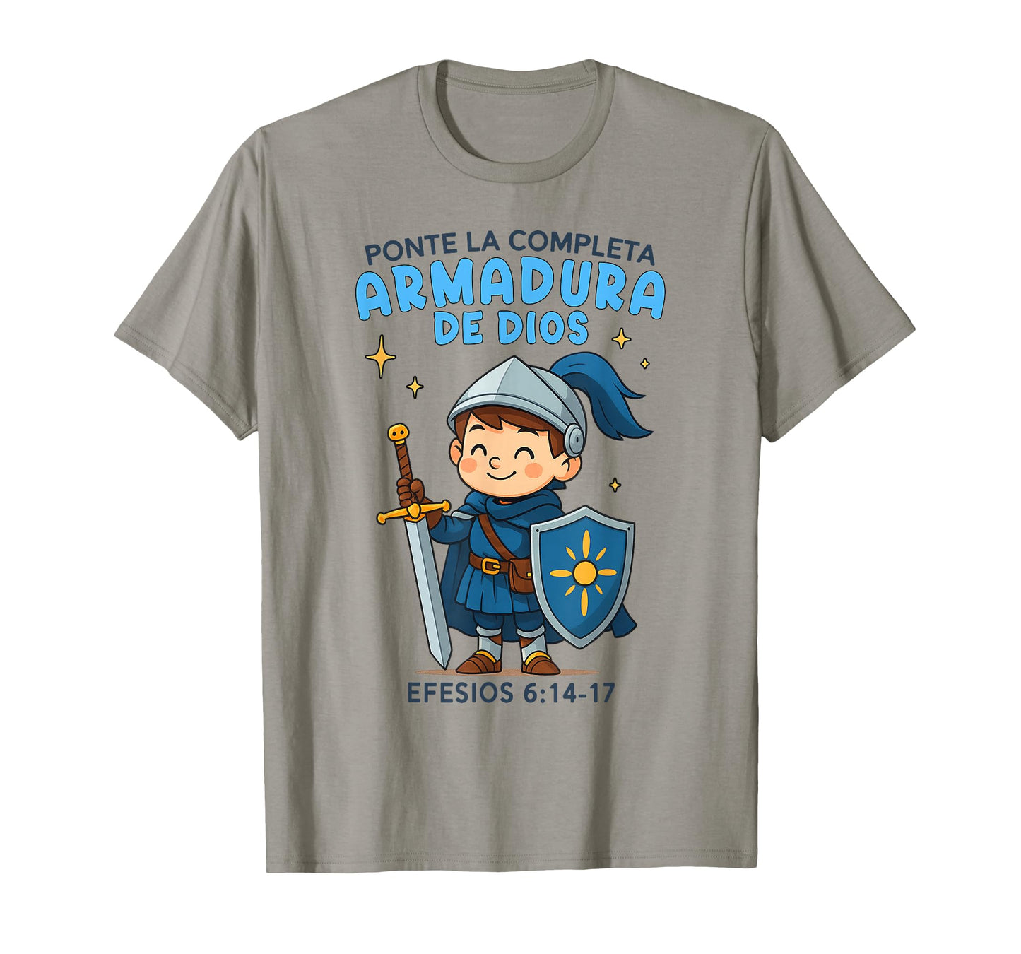 Christian Boy Full Armor Of God Bible Verse Armadura de Dios T-Shirt