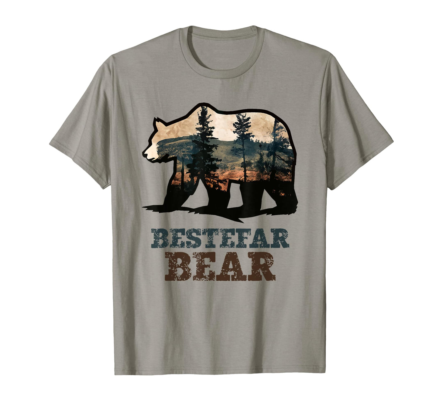 Bestefar Bear Vintage Retro Funny Grandpa T-Shirt
