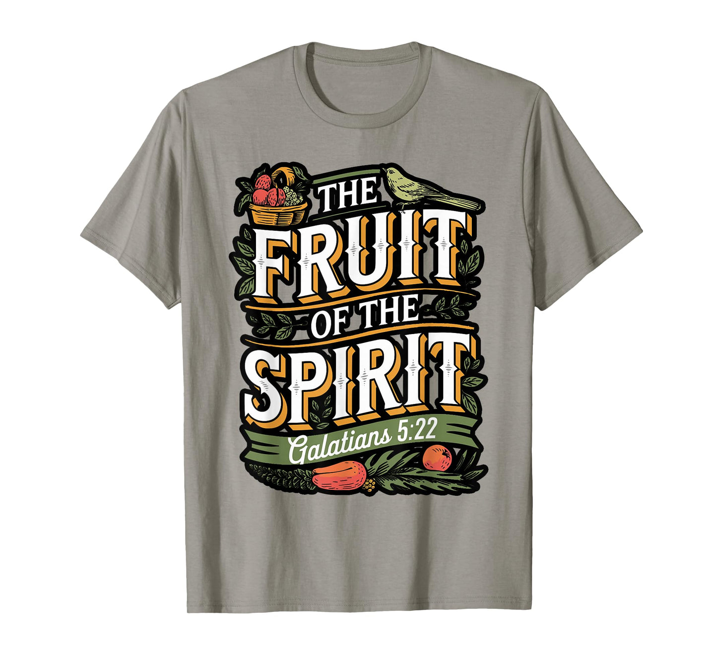 Fruit of The Spirit Bible Verse Design T-Shirt