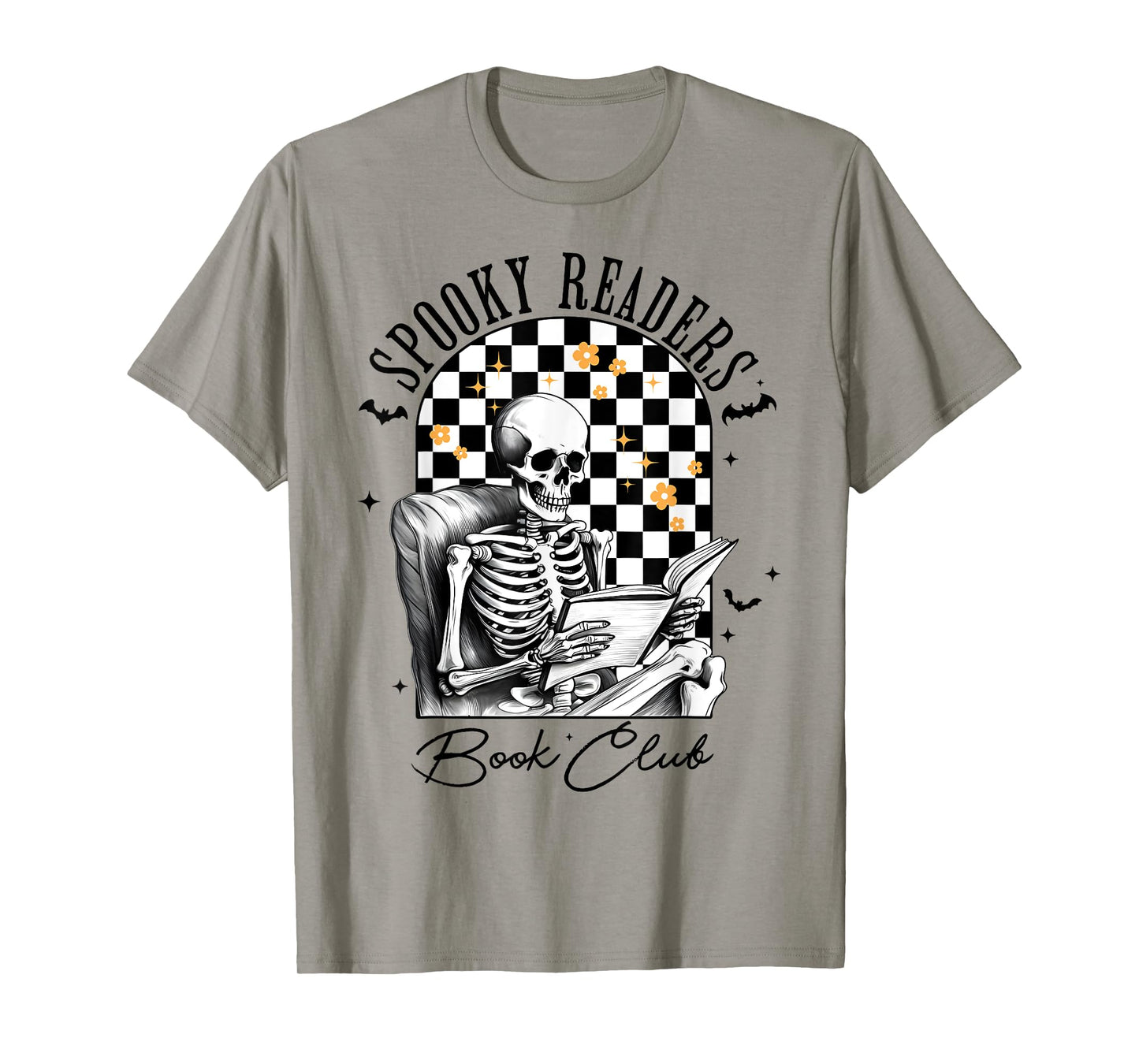 Groovy Spooky Readers Book Club Skeleton Book Lovers Bookish T-Shirt